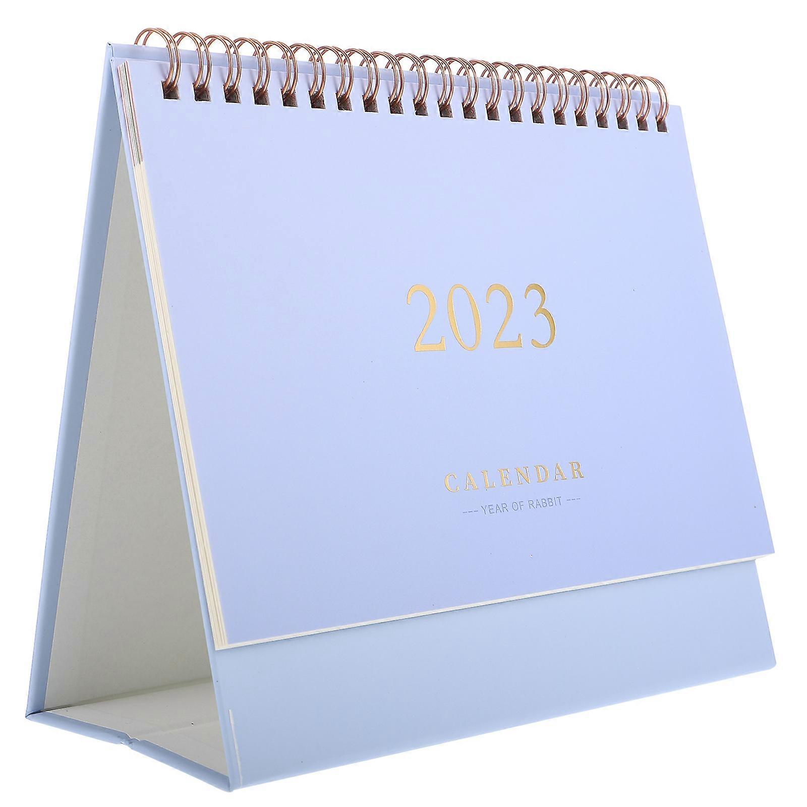 Aesthetic Calendar Household Schedule Multi-Function Desk Calendar Office Use Purple 21x19CM Scheduling 1Pcs