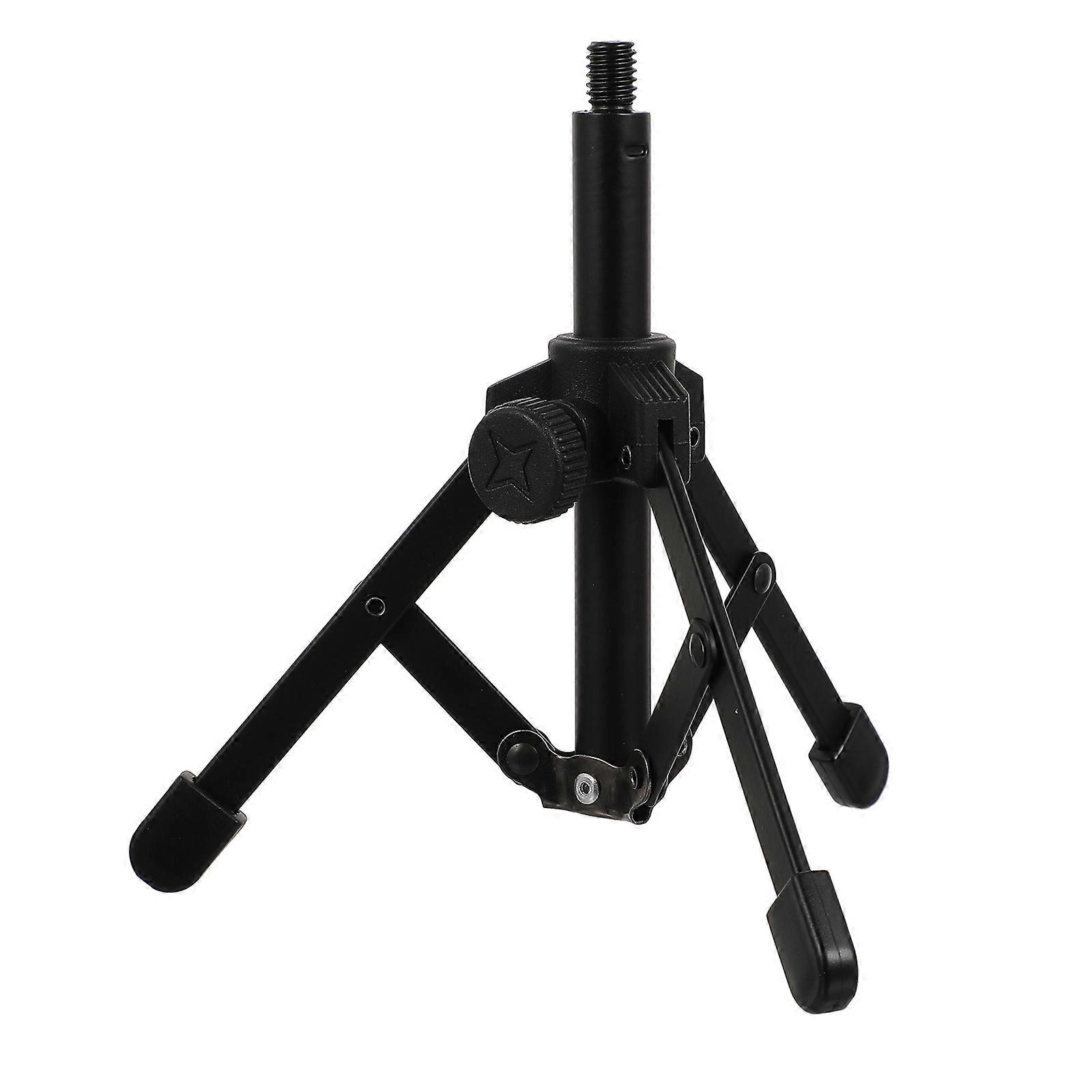 Adjustable Desktop Microphone Tripod Stand for Streaming, Conferences, Lectures – Compact Design, Stable Mic Bracket Holder, Black