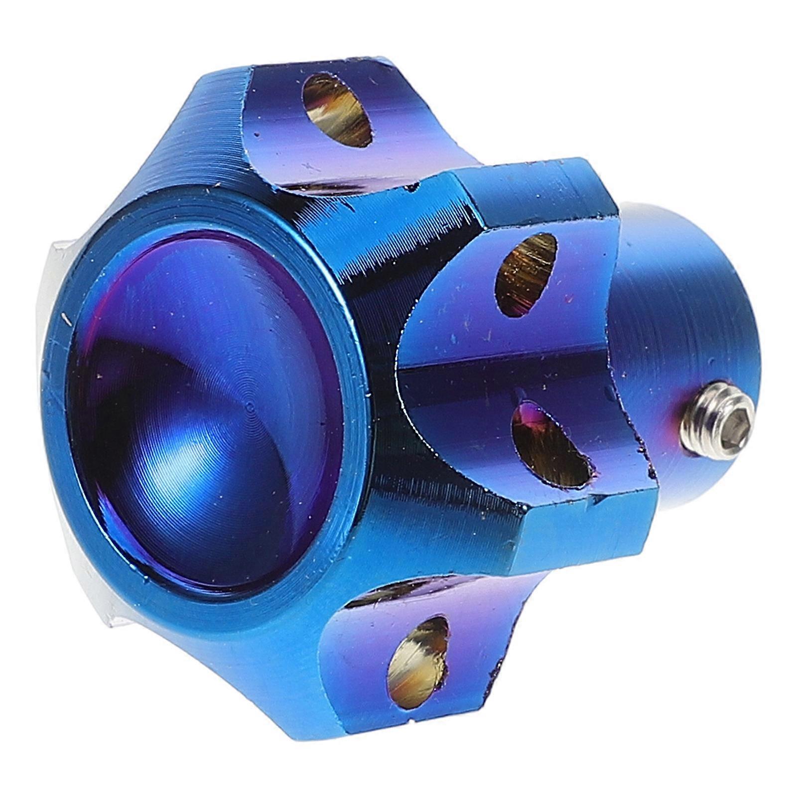 Burnt Blue CNC Machined Motorcycle Key Cover – Stylish Decorative Key Head for Motorbikes and Scooters with Easy Installation