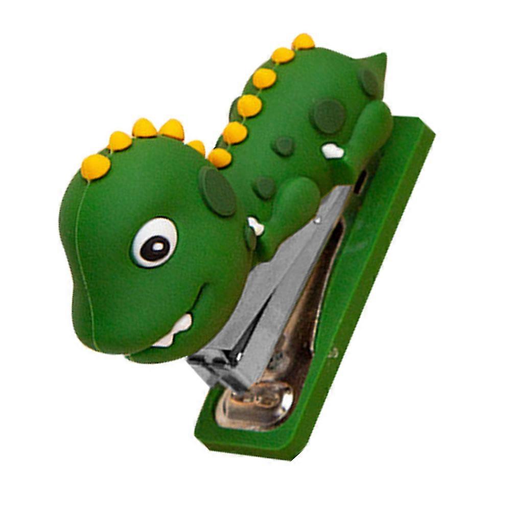 Cute Dinosaur Stapler Reusable Silicone Office Stapler Portable Desk Decor for Home and Office Easy Stapling Adorable Design