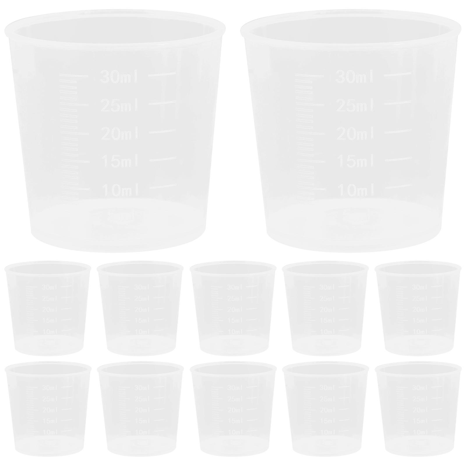 Measuring Cup Liquid Container For Mixing Paint Stain Epoxy Resin Home Use 100Pcs