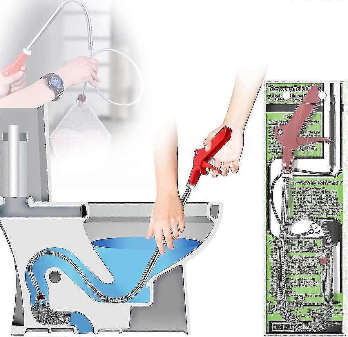 1.3m ferret toalett avløp unclog, hånd krank unclog med eagle klo