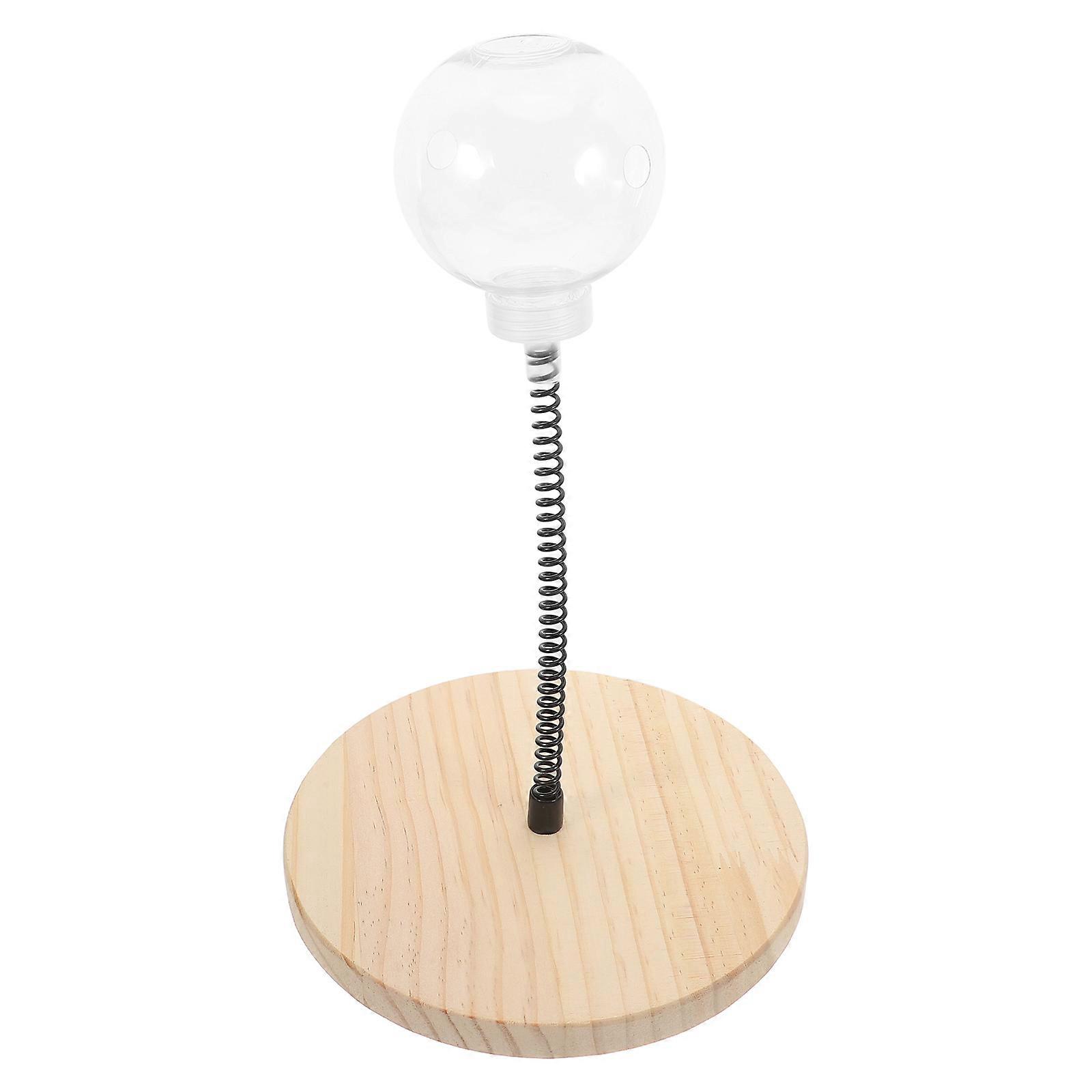 Interactive Cat Treat Ball with Non Slip Base Self Wobbling Food Dispenser for Mental Stimulation, Play, and Cognitive Enrichment