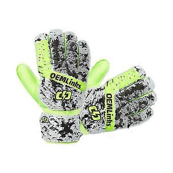 Goalkeeper Gloves with Fingersave Double Protection, Non-Slip Latex Palm, for Teens and Adults