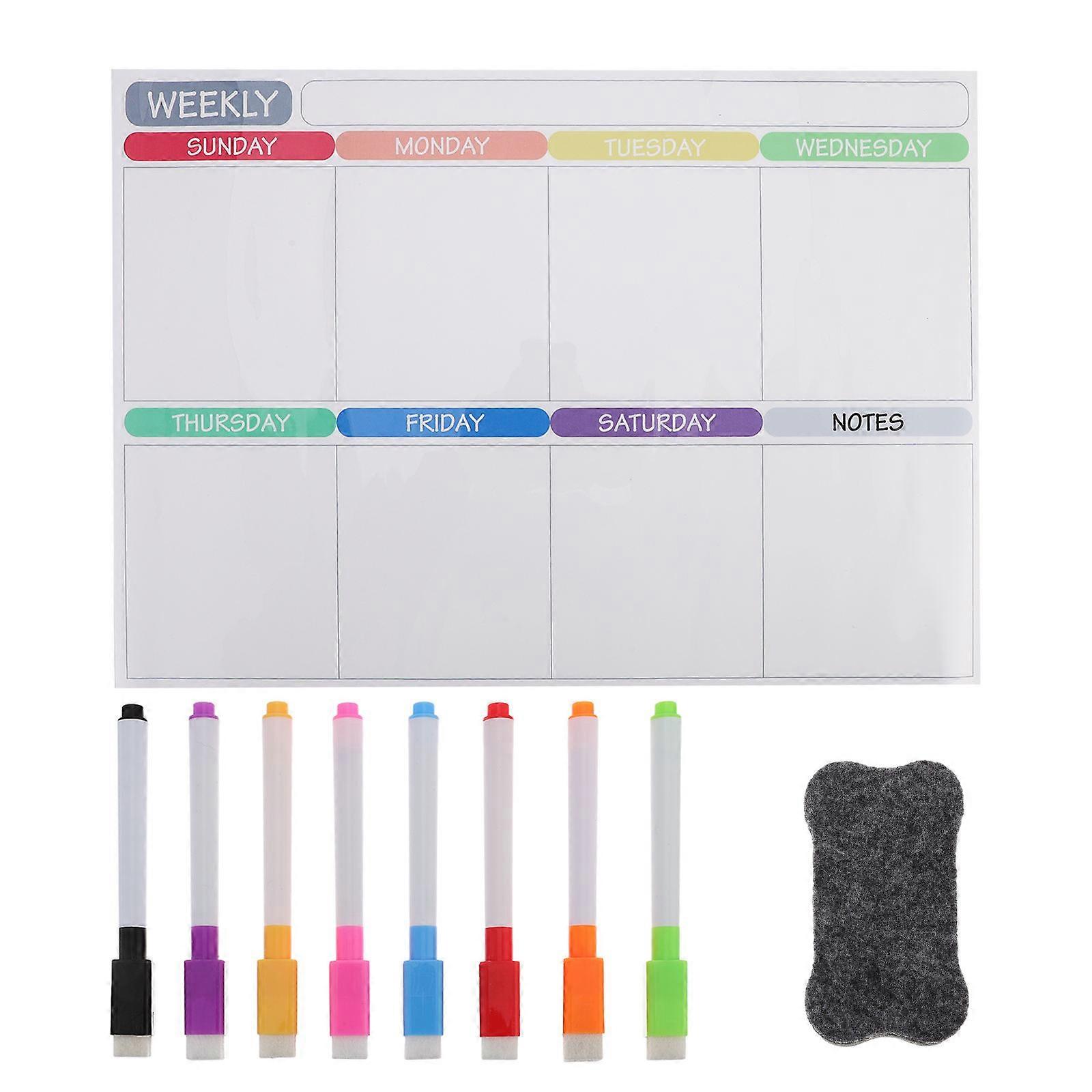 Erasable White Board Calendar Attachment 43x30cm 1 Set