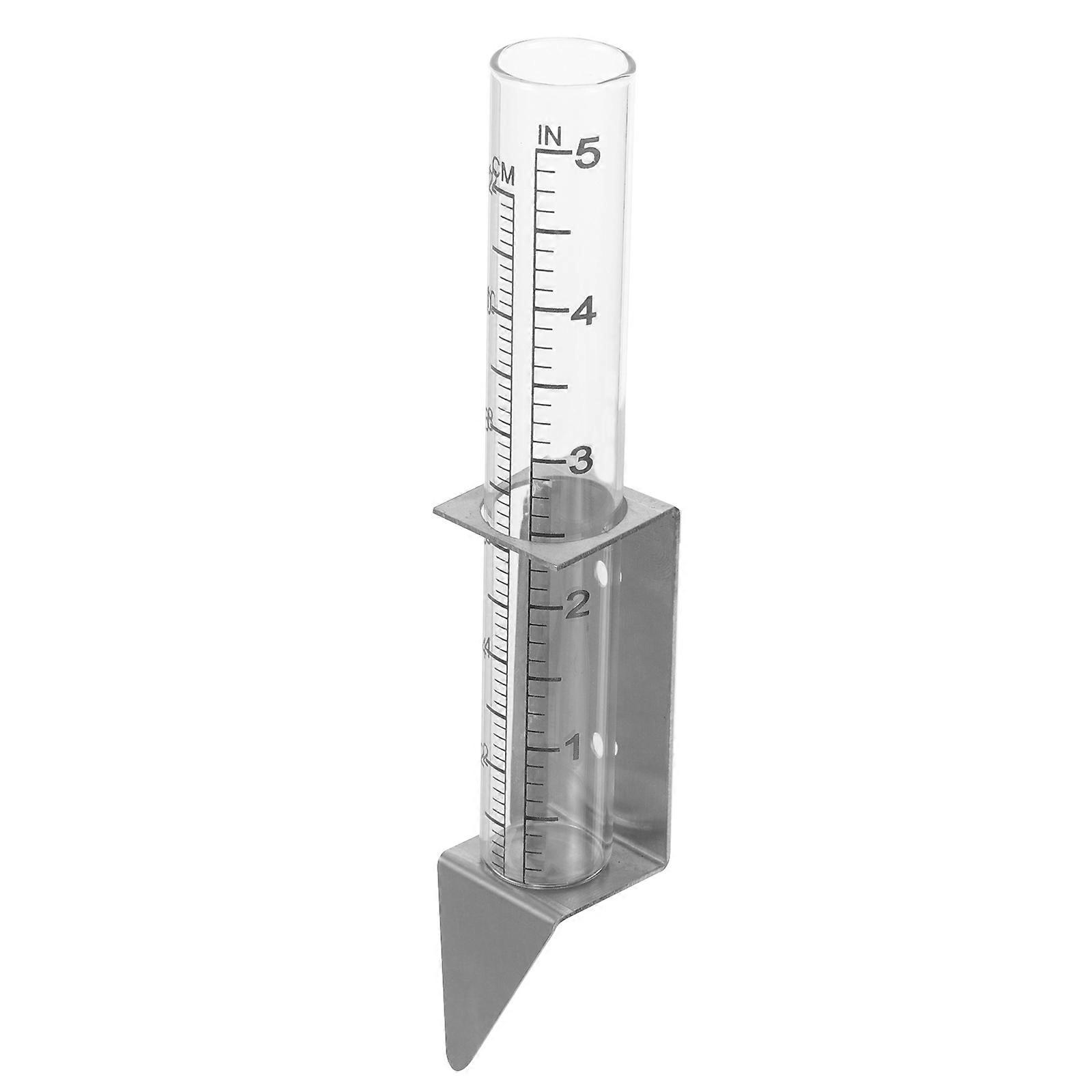 Rainfall Gauge Stainless Steel Measuring Tool For Outdoor Use Gardeners 1Set