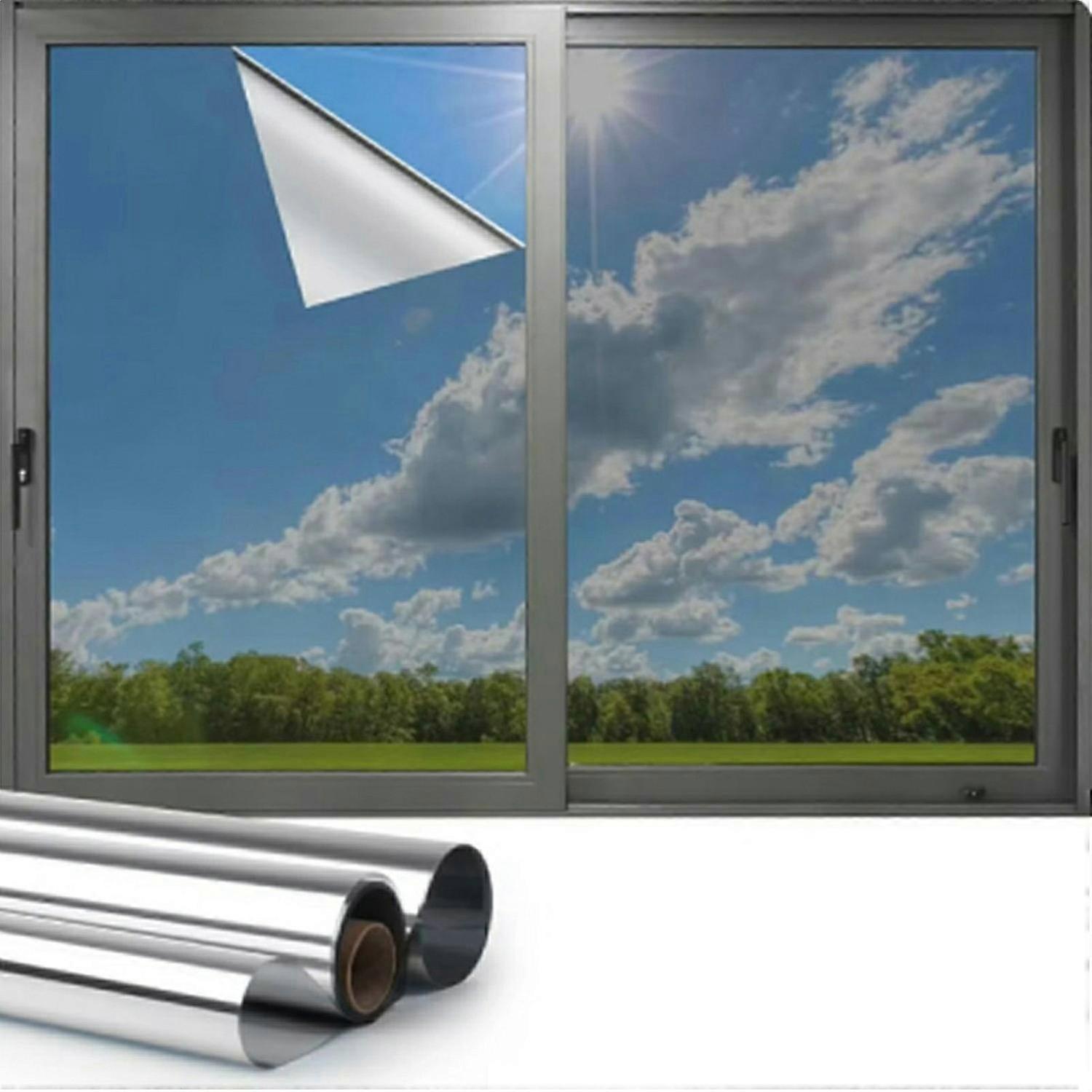 50 x 200cm One Way UV Blocking Static Cling Window Privacy Film for Office Home Balcony