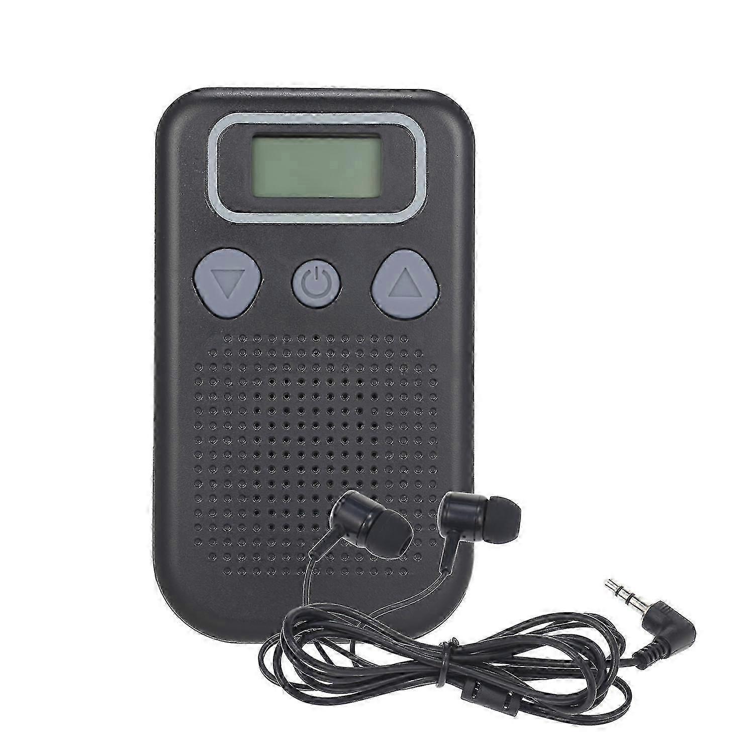 Battery-Powered In-Ear Hearing Amplifier with Headset for Adults and Elderly