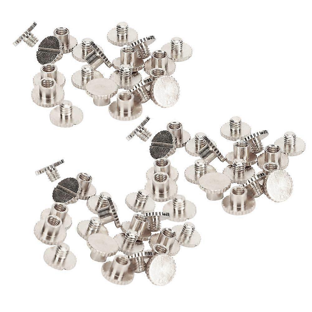 2025 Latest Model  30 Set Book Rivets Knurling Flat Brass Leather Binding