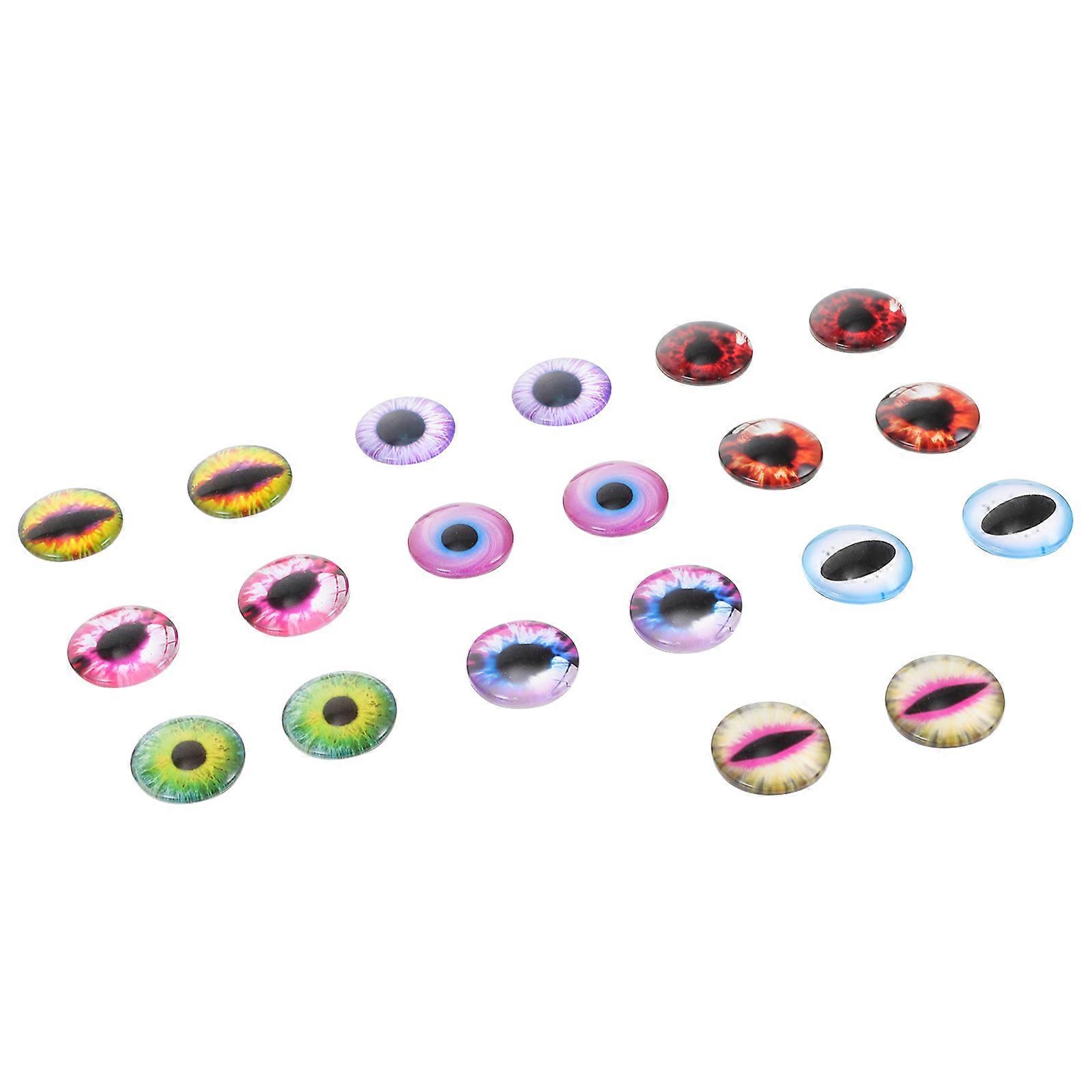 Broken Glass Pieces for Crafts Glass Cabochons Inlaying and Pasting Ring Faces 2x2x0.5cm 20Pcs