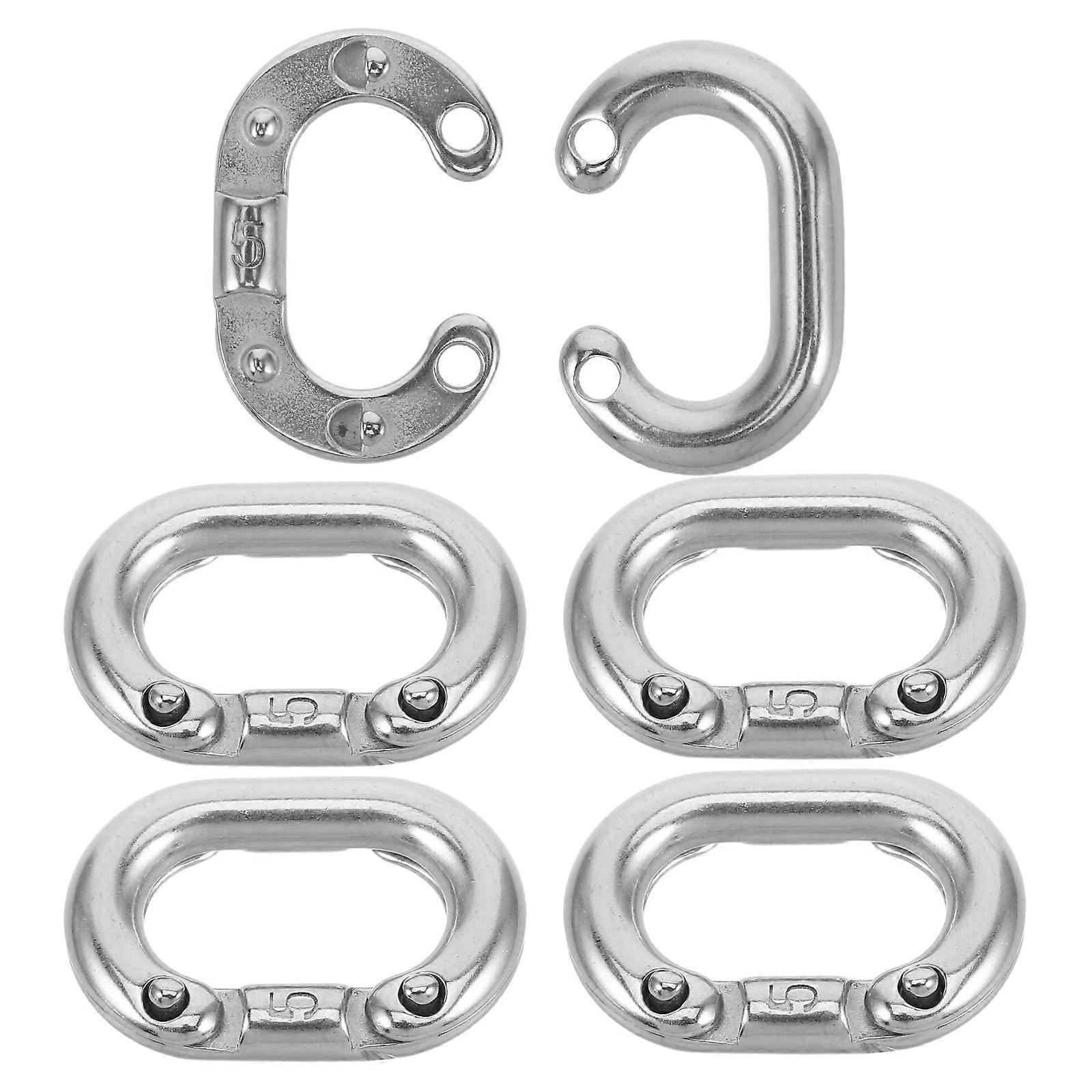 Chain Link Connector For Transportation Tools Heavy-duty Durability 2.80X1.90X0.55CM 5Pcs
