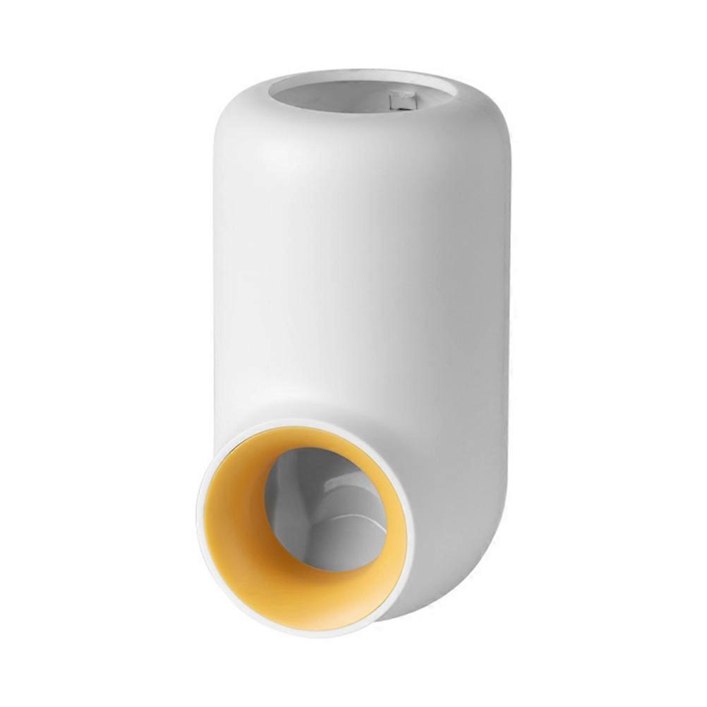 White HIPS Material Toothbrush Holder with Ledge Design for Home Use 1pc