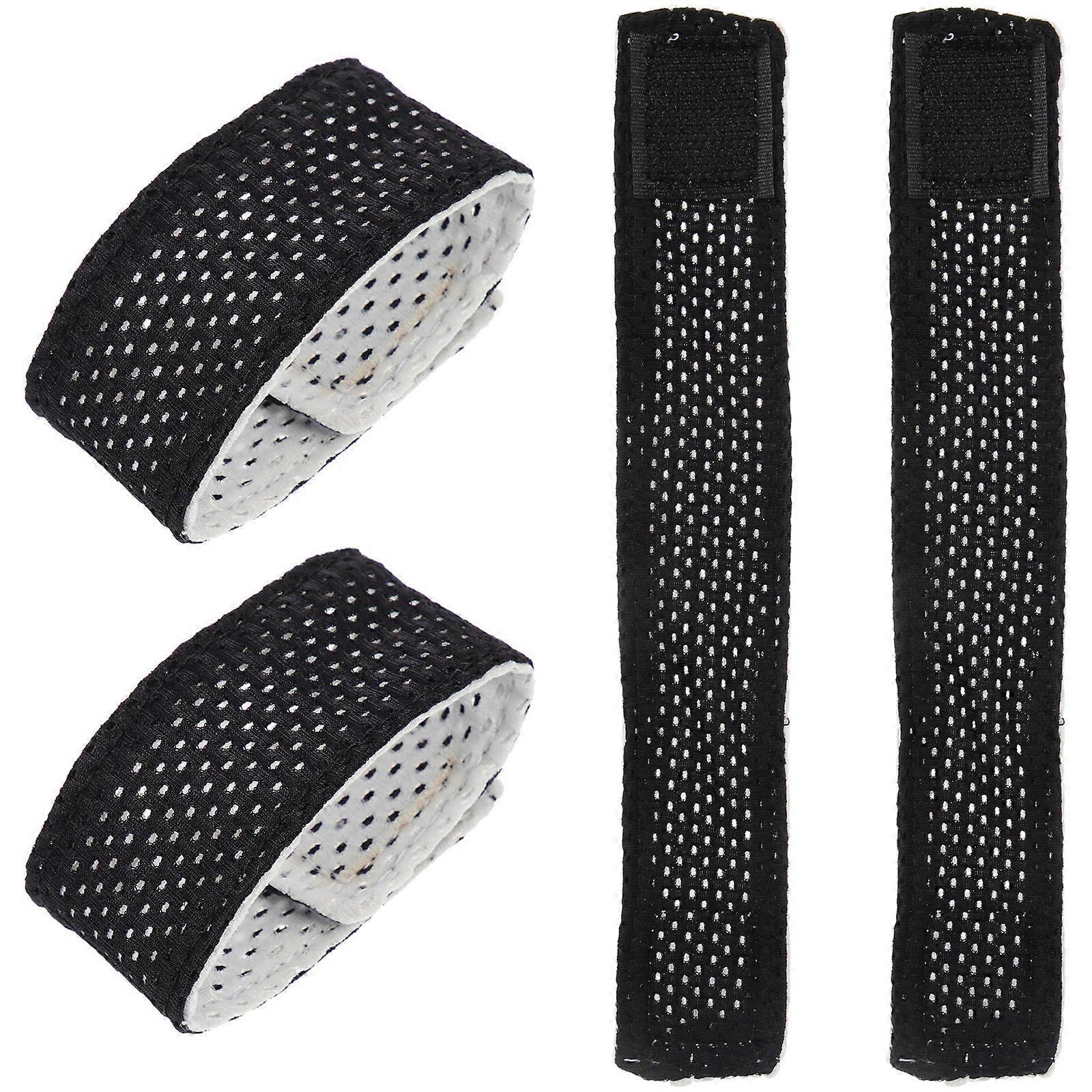 Adjustable Sleeve Straps Slip Elastic Cuff Holders 4pcs Durable Self Adhesive Bands for Sports Secure Fit Various Sleeve Sizes
