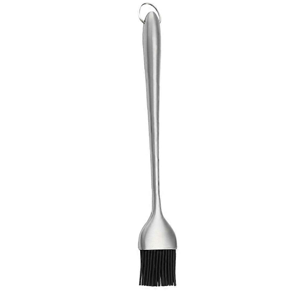 Silicone Basting Brush Long Handle For Home Cooks Kitchen Use 32 x 4 x 1 Cm Silver 1Pack