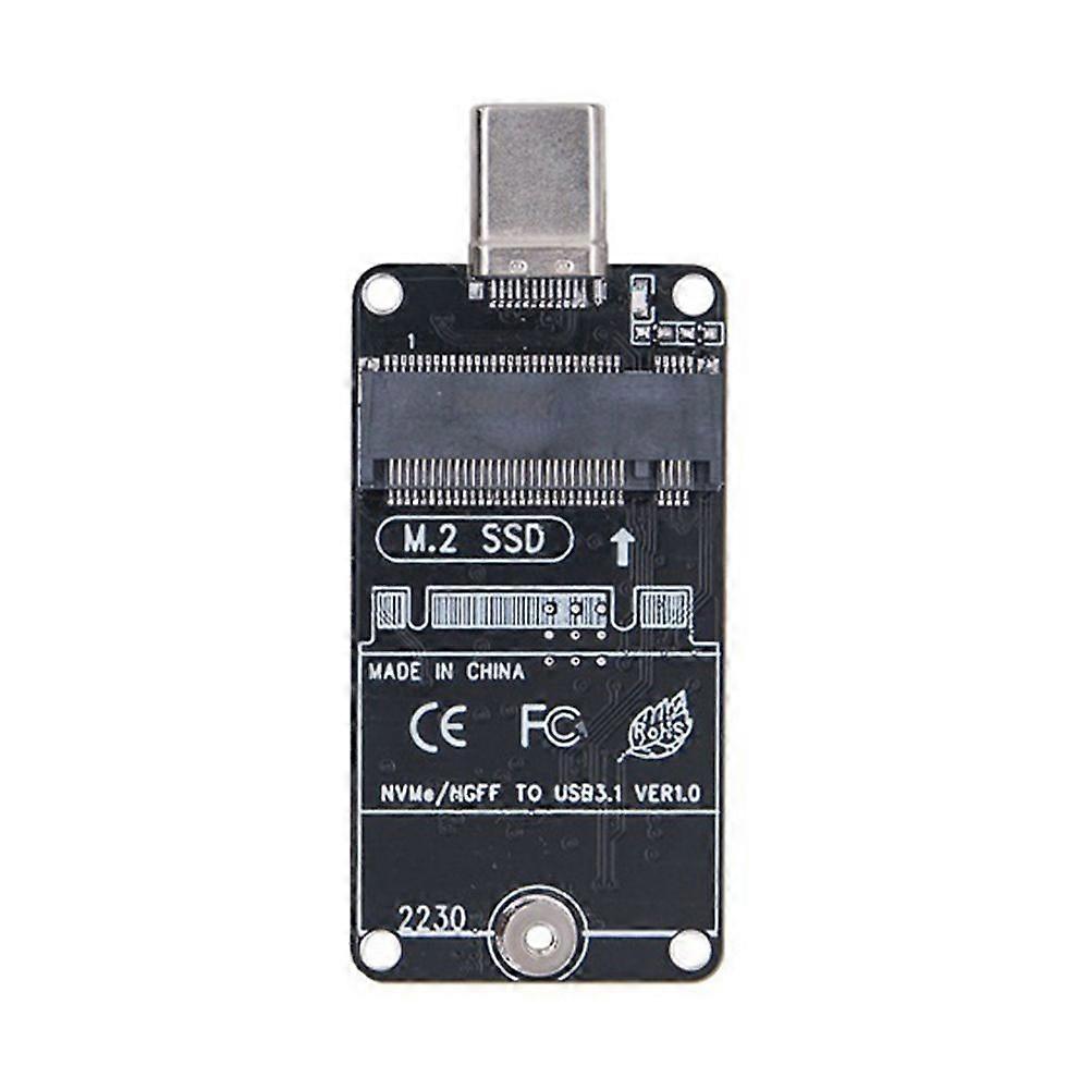 M.2 SSD Adapter Dual Protocol RTL9210B Chip 10Gbps USB 3.2 GEN2 Type C Riser B+M/M Key for M2 SATA