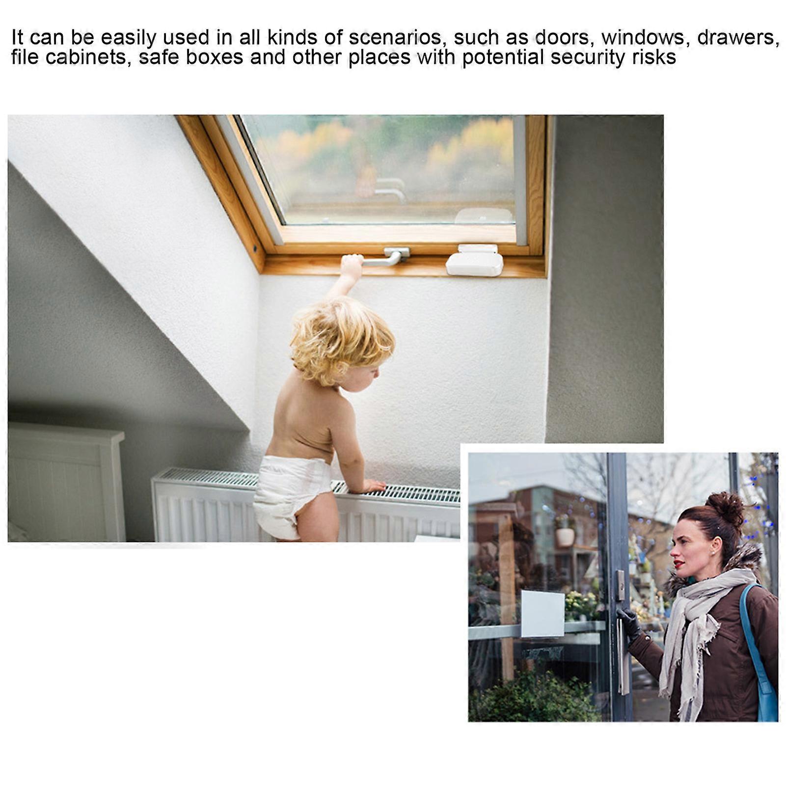 Smart Wifi Door Sensor Antitheft 433MHz Window Open Reminder for Home Office Safety