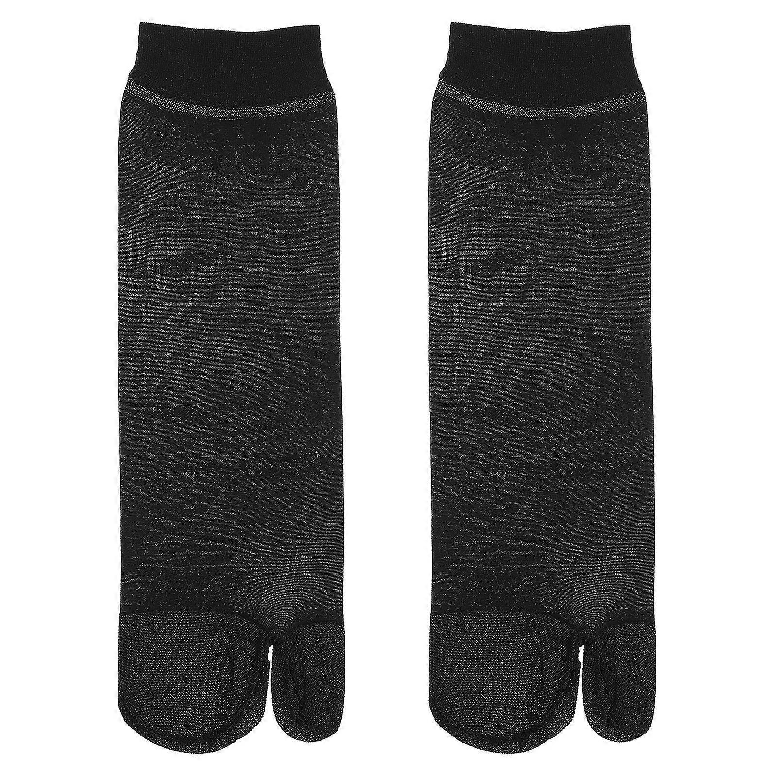 10 Pairs of Summer Flops Socks Breathable Two Toes Socks for Adults