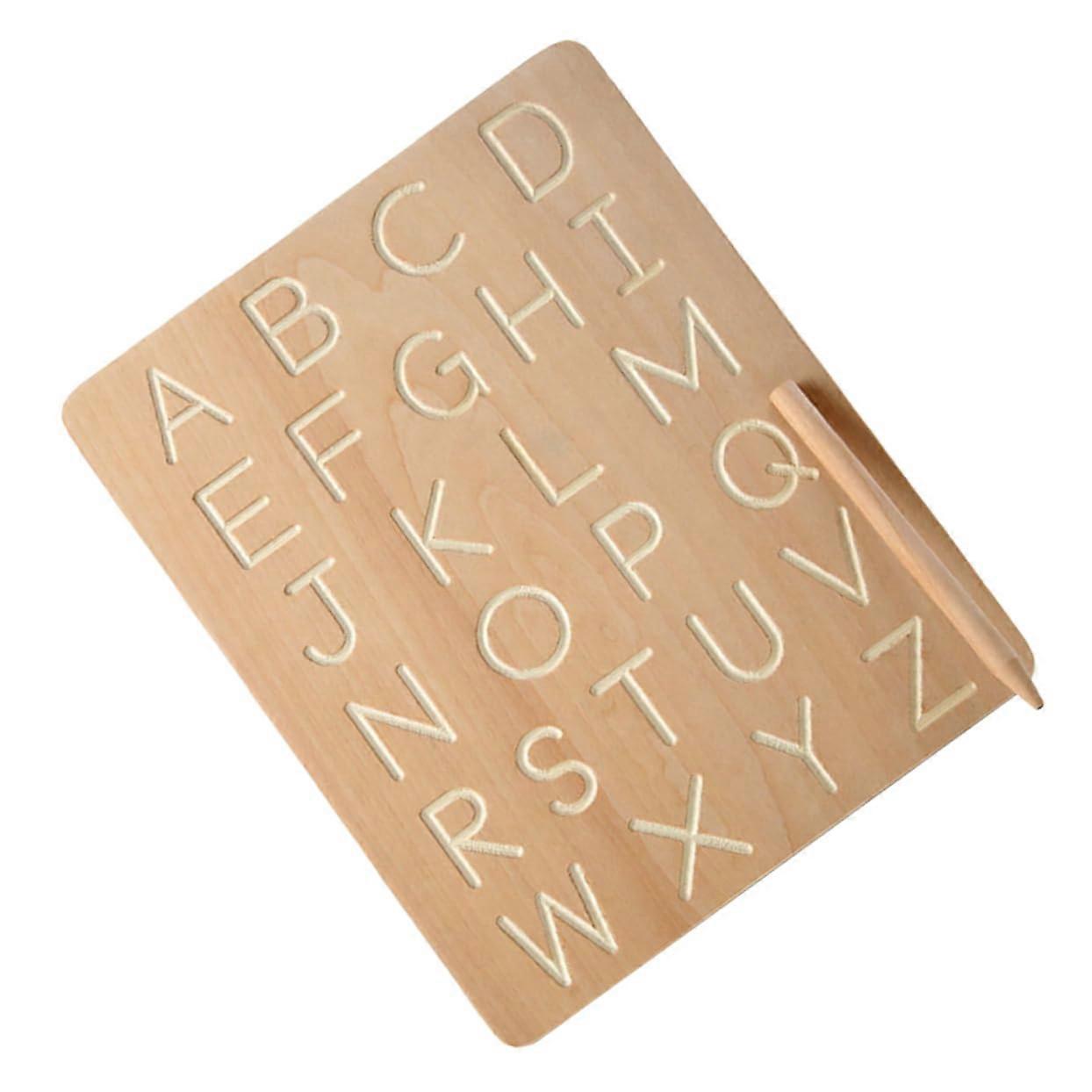 1piece practice board for letter writing, doublesided drawing board for alphabet toys
