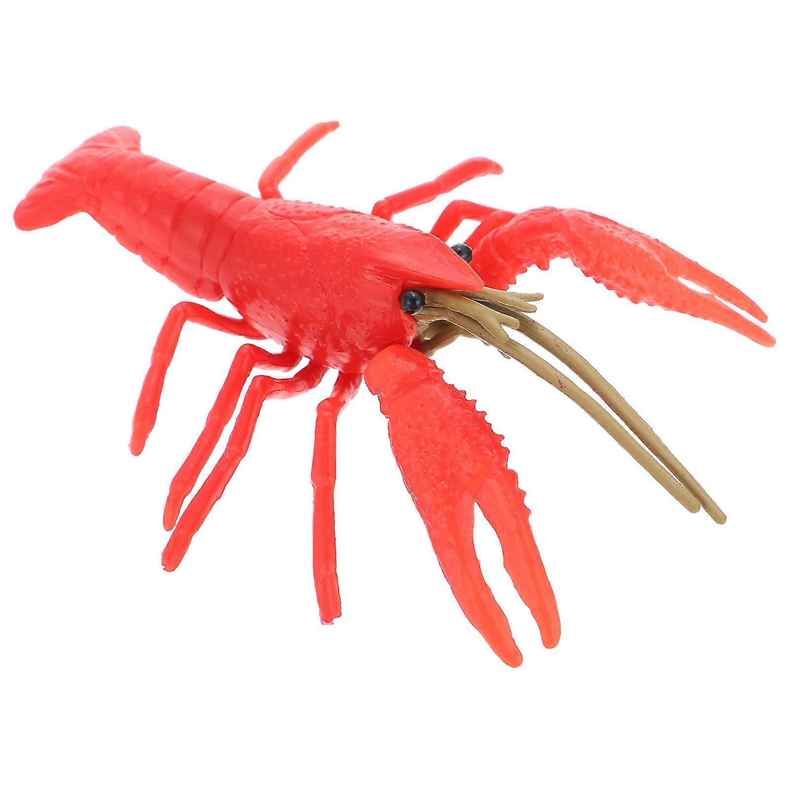 Artificial Lobster Model Simulation Decor for Home Classroom Cognitive Learning Aid and Unique Ornament