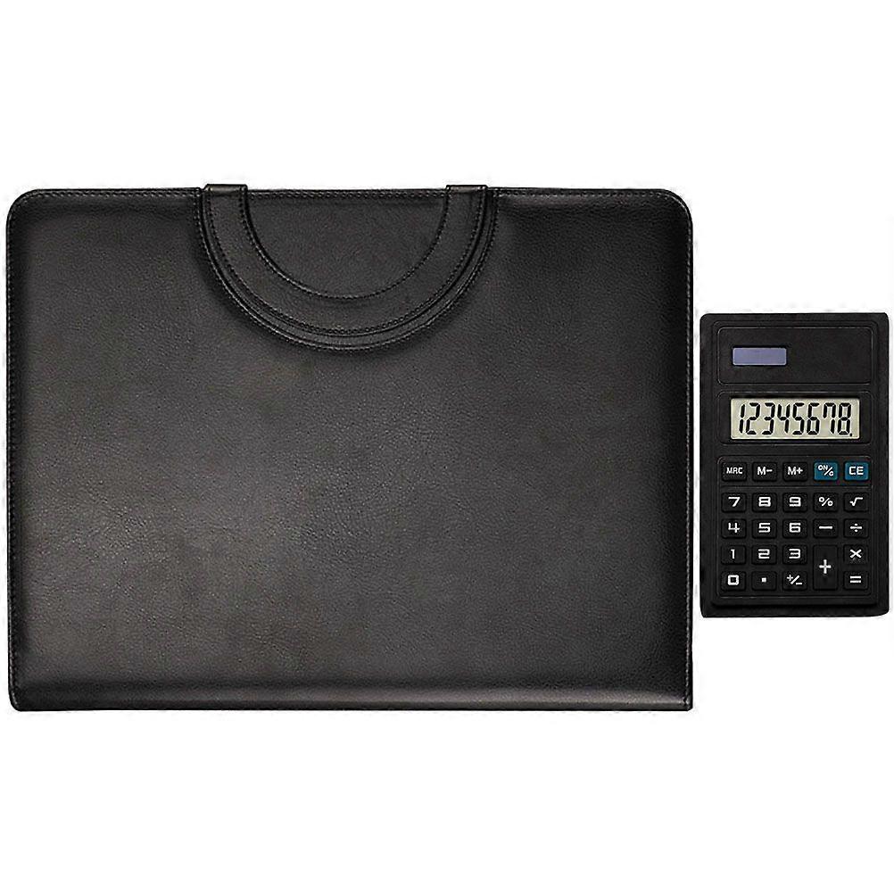 Portfolio Case Conference Folder Executive Business Padfolio with Zipper