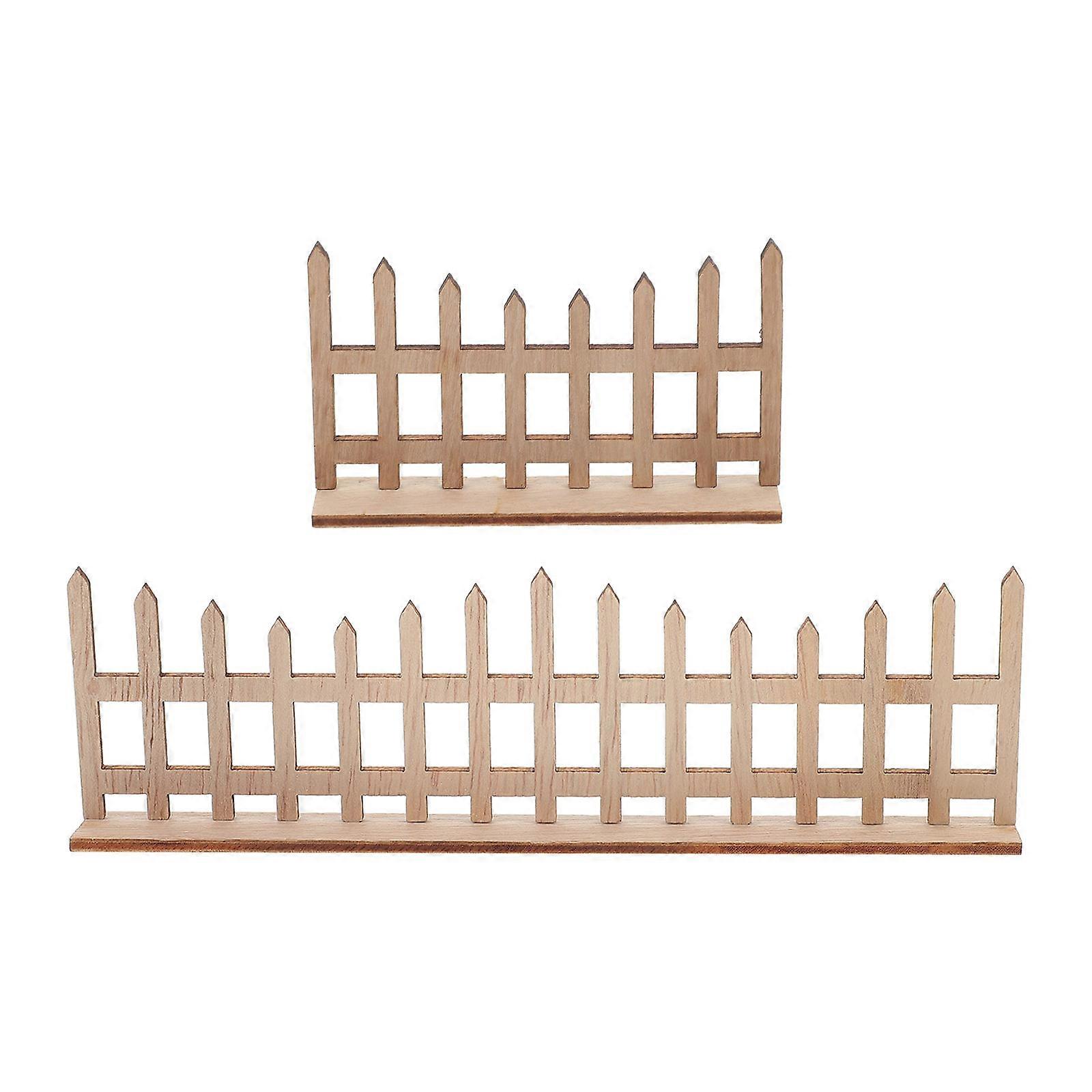 Mini Garden Fences Set Decorative Micro Landscape Models for Dollhouse Miniature Projects & Fairy Gardens