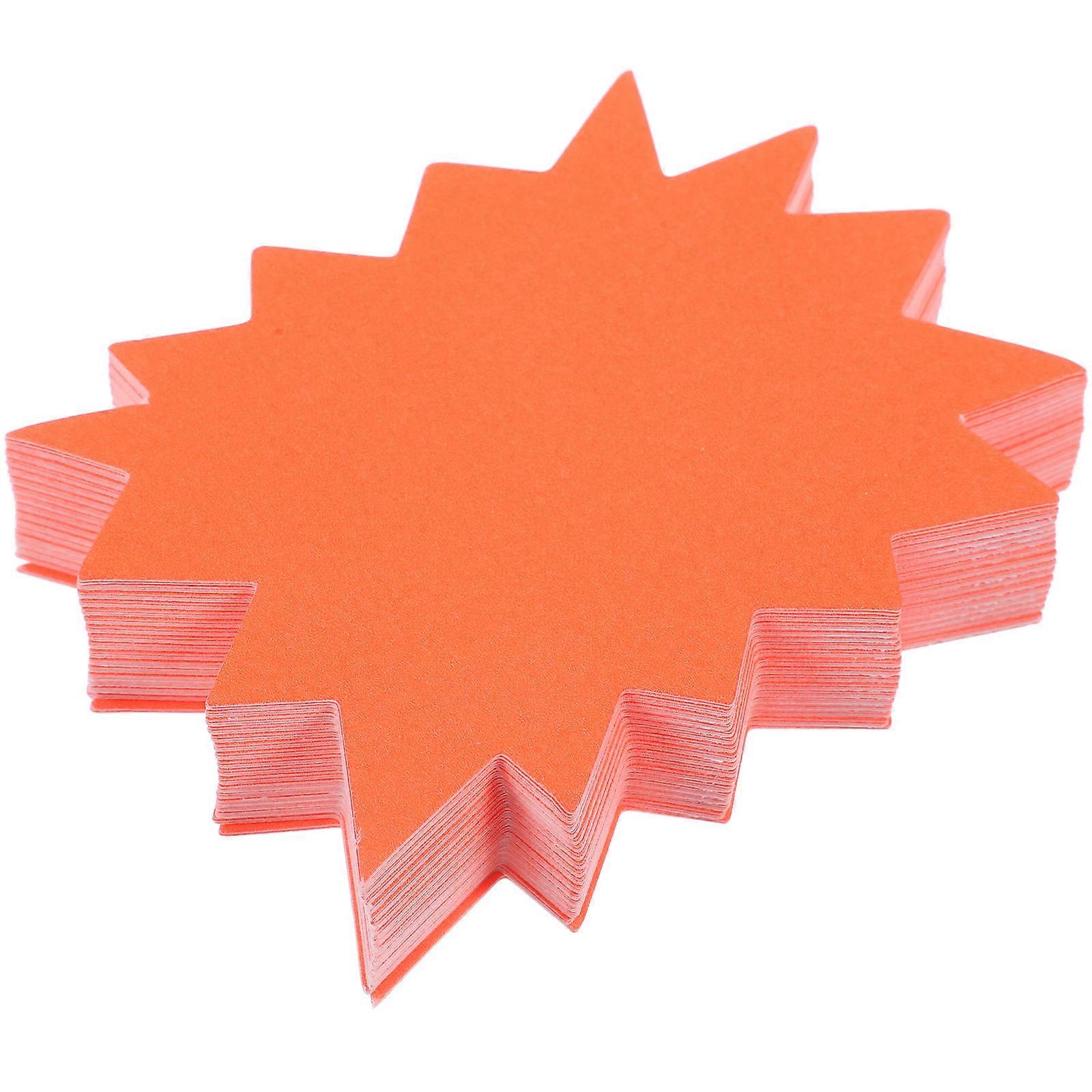 Explosion Price Tags Blank Design Rectangular Business Owners Fluorescent 9.00X6.80X0.10CM Signage 250Pcs