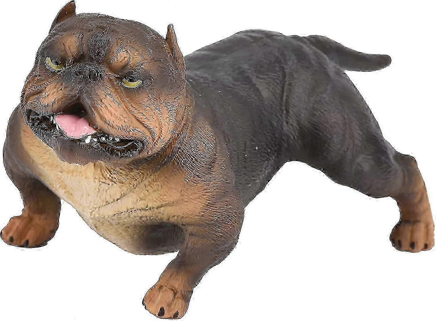 Animal Model Toy with Dog Figurine, Simulation Miniature Solid Bulldog Actions Model Toy Decorative