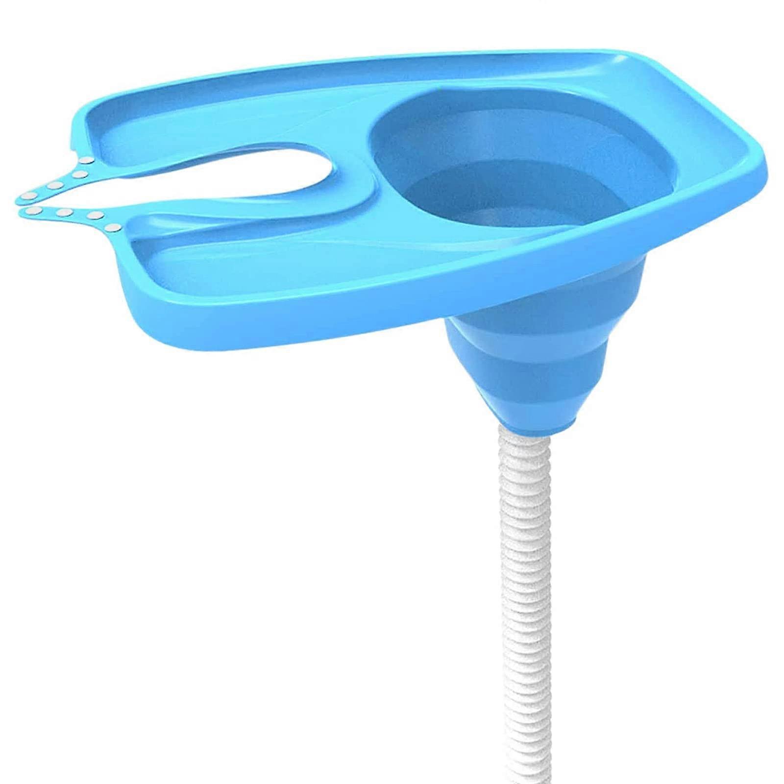 Foldable hair washing basin with mobile shampoo and drainage hose