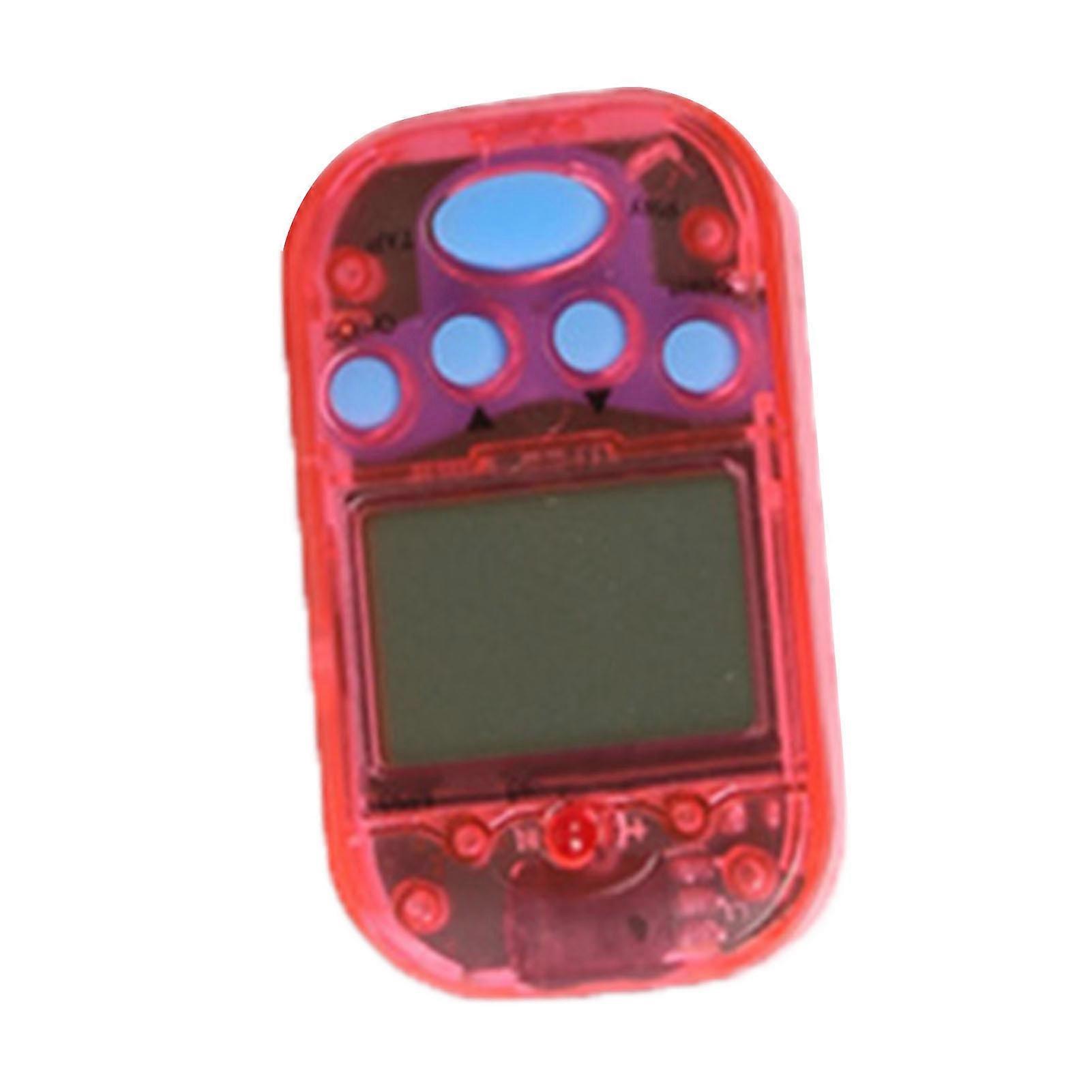 Electronic Metronome Mini Professional 2 Channel Headphone Output for Guitar Piano Violin M50 Transparent Red