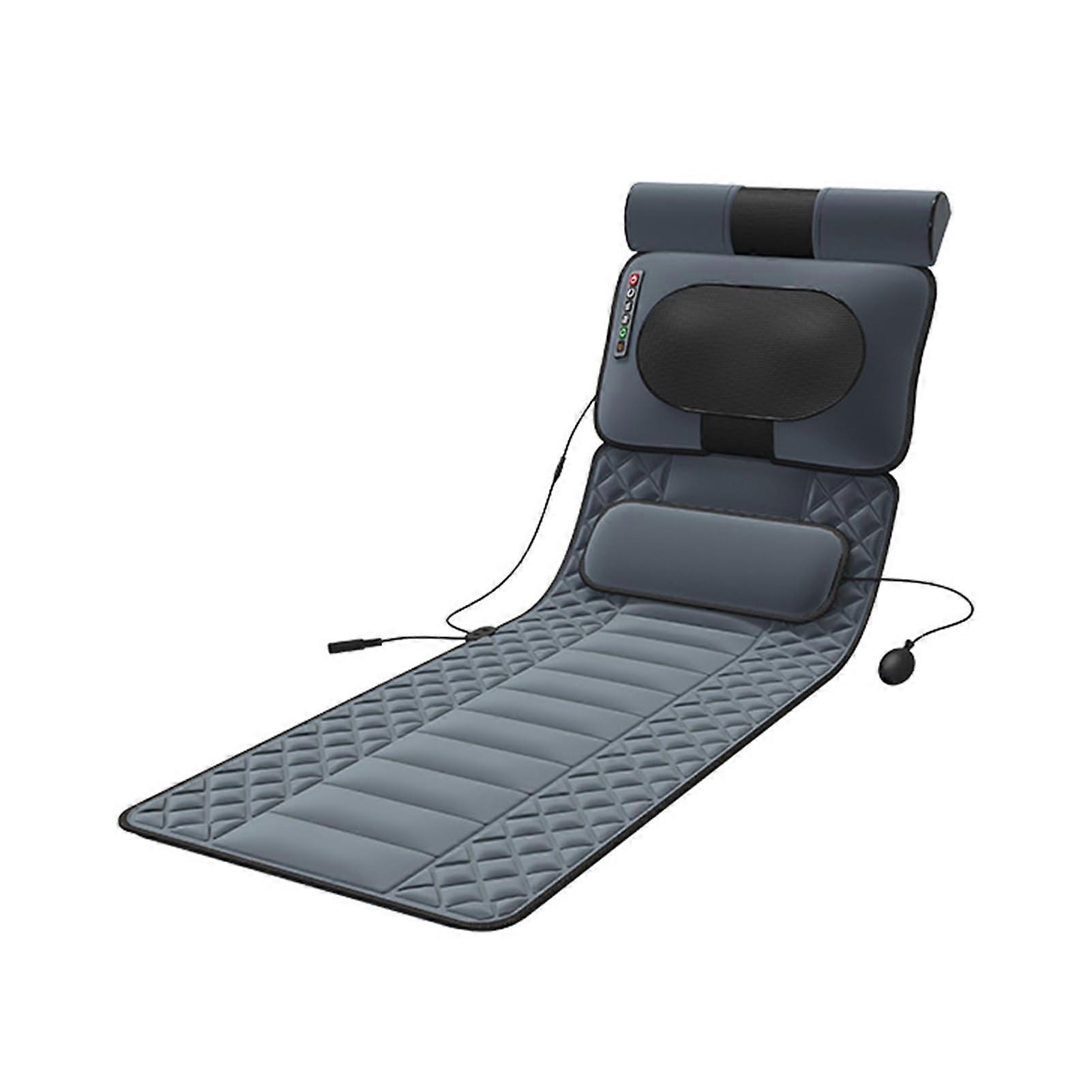 Full Body Massage Mat with Heat and Foot Massager, Vibration Pad with 9 Speeds and 3 Timer Modes, Shiatsu Design