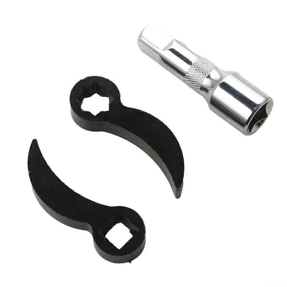 Durable 3piece pry bar wrench adapter set, heattreated steel for reliability in automotive applications.