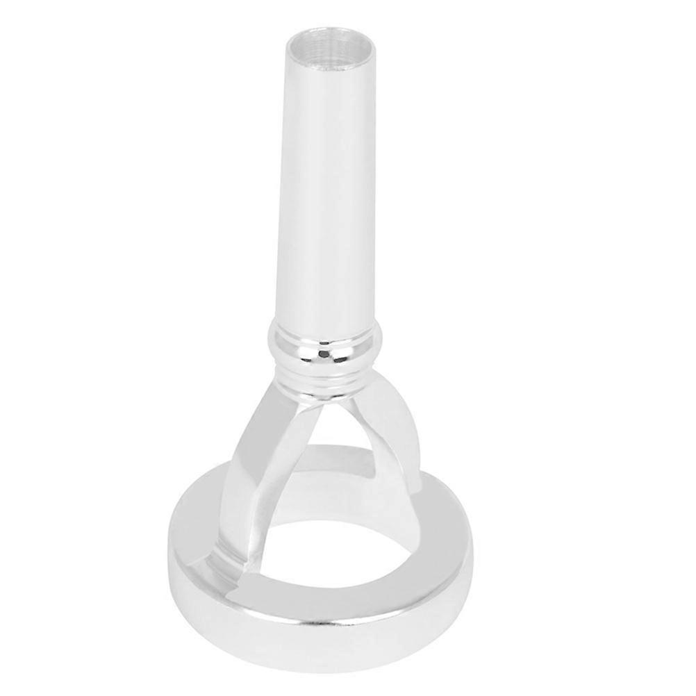 Embouchure Training Device Mouthpiece Silver Tuba Replacement for Musical Instrument Practice 1Pcs