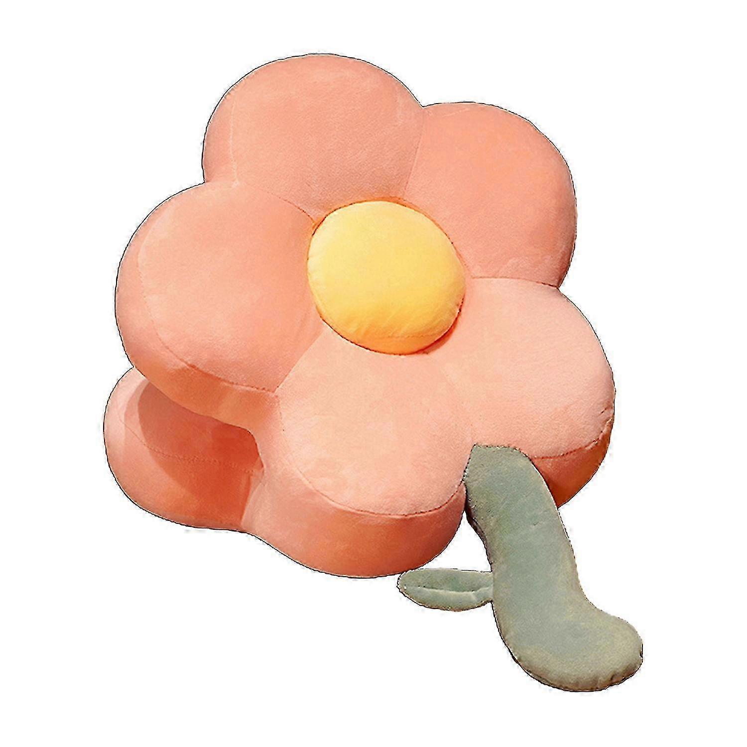Sunflower Nap Pillow with Removable Center Breathable Dual-Sided Velvet Ice Silk Design for Office Use