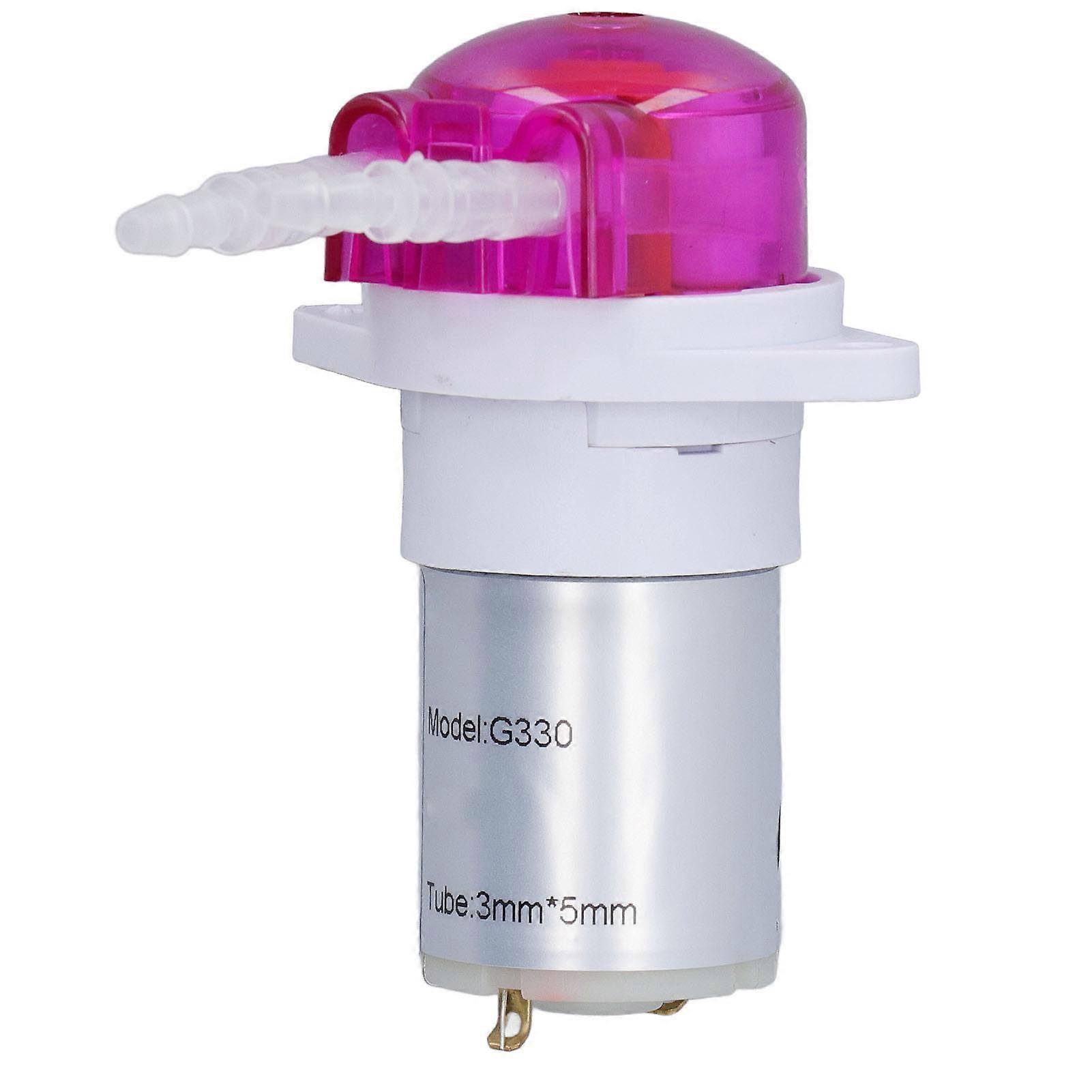 Peristaltic Pump Mini DC Small Micro Circulating Electric Self Priming Liquid Dosing Pump 5000RPM 24V 53ml/min 130A