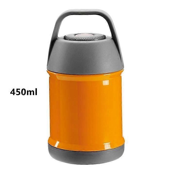 Insulated Food Container - Stainless Steel - 450Ml - Leak-Proof - Double Layer - Orange