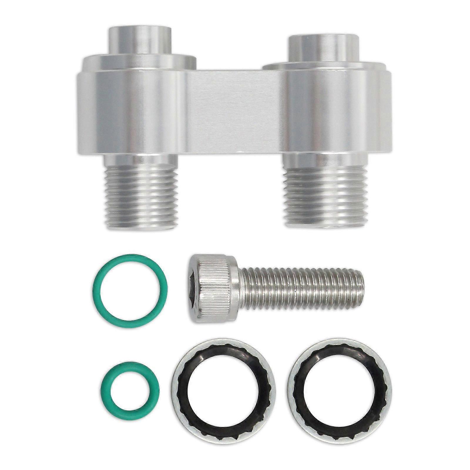 Rustproof Compressor Adapter Replacement Accessories Straight Adapter Fitting Rebuild with Screw Washers Multicolor