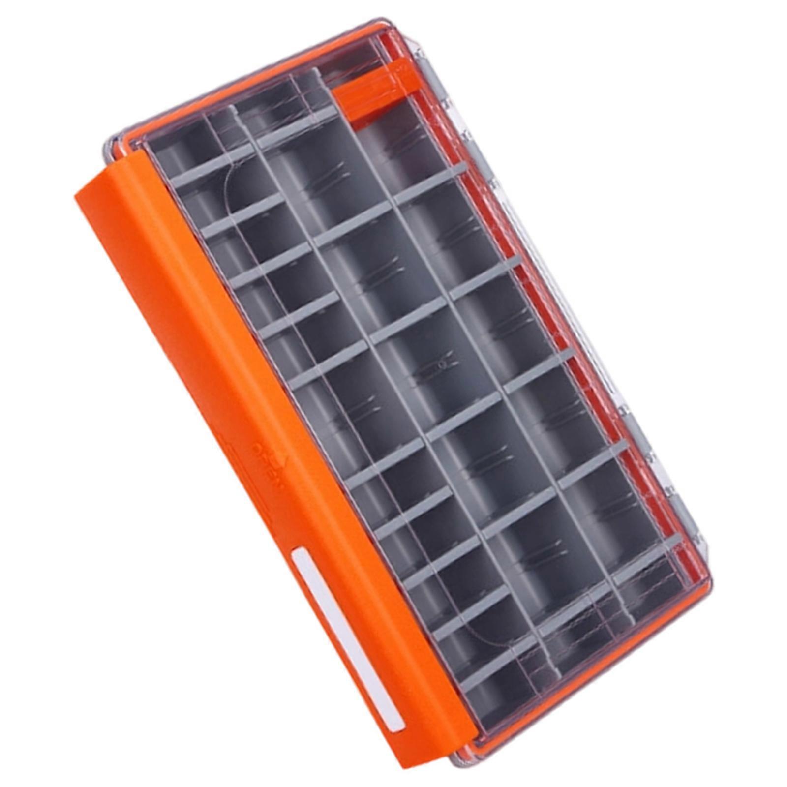 Fishing Tackle Box Lure Organizers Clear Lid Tray Tool Box Lure Storage Box with Removable Divider Portable Storage Tray Multicolor
