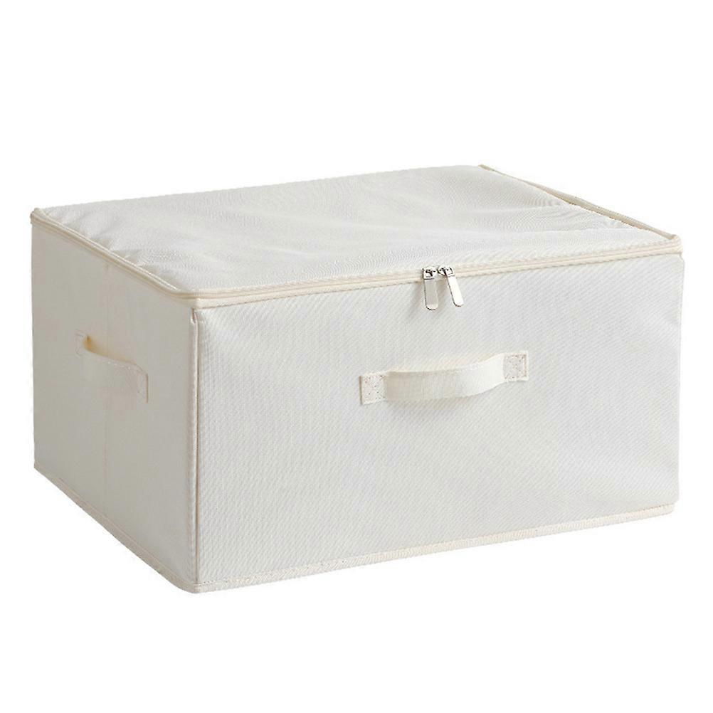 Tote Boxes For Storage With Lids Large Clothes Storage Box Rectangular Zipper Design Washable 1Pack