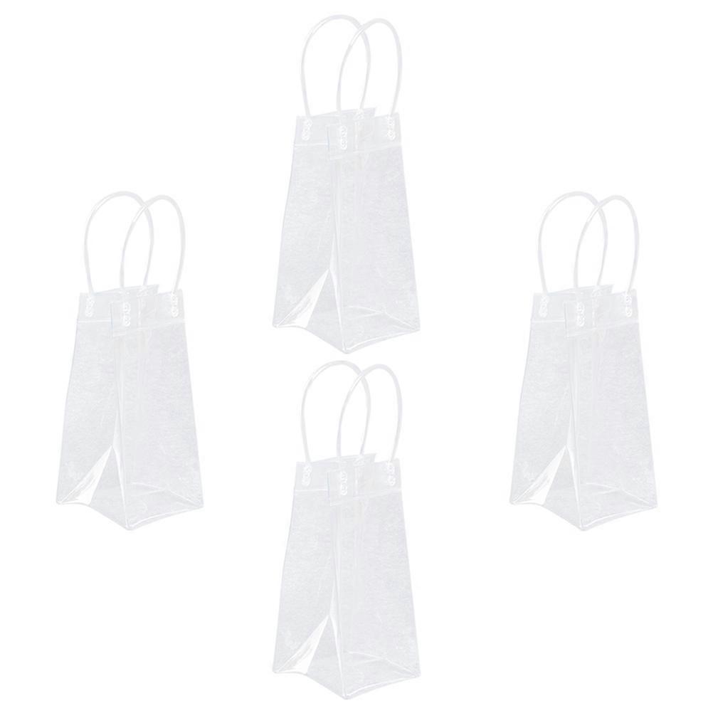 Handbag with Handle for Carrier Made of PVC White Portable Design Fits 1