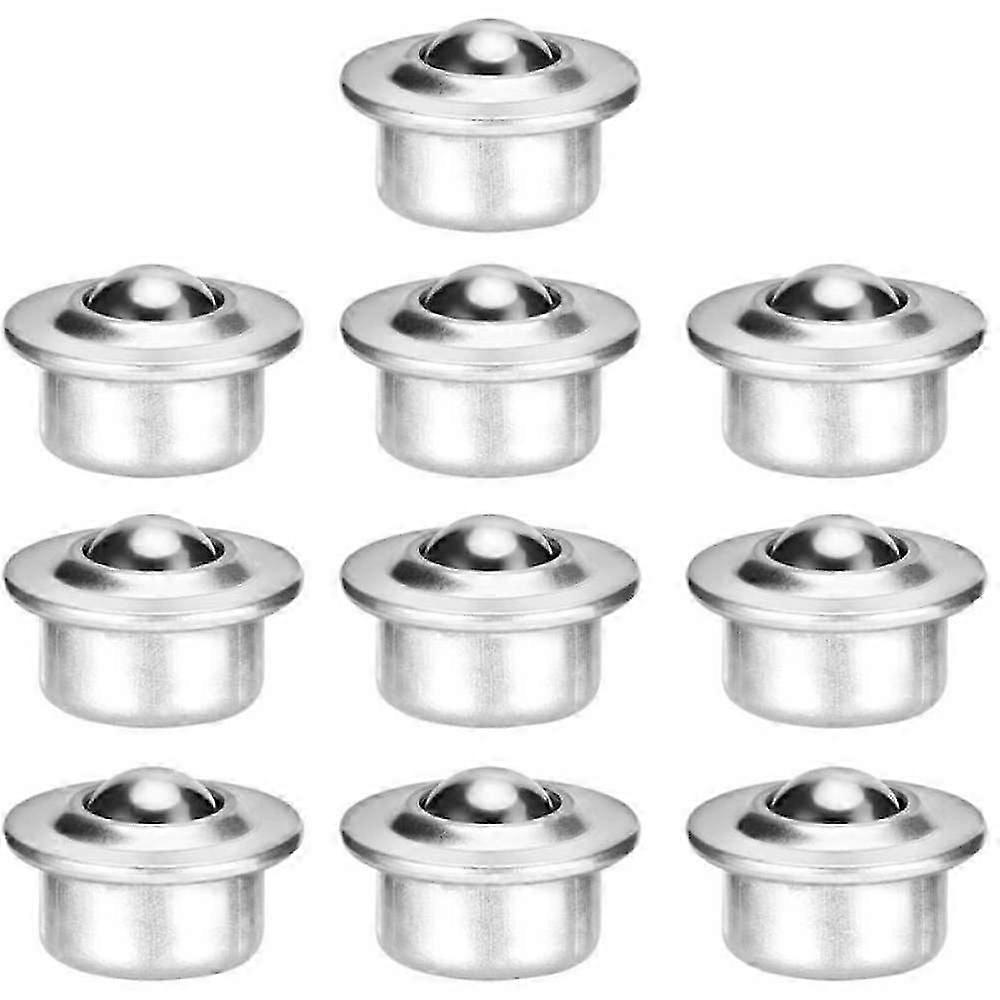 Universal Base Mounted Ball Bearing, Smooth Movement Transmission System Components, Compact Portable Stainless Steel Casters for All Directions