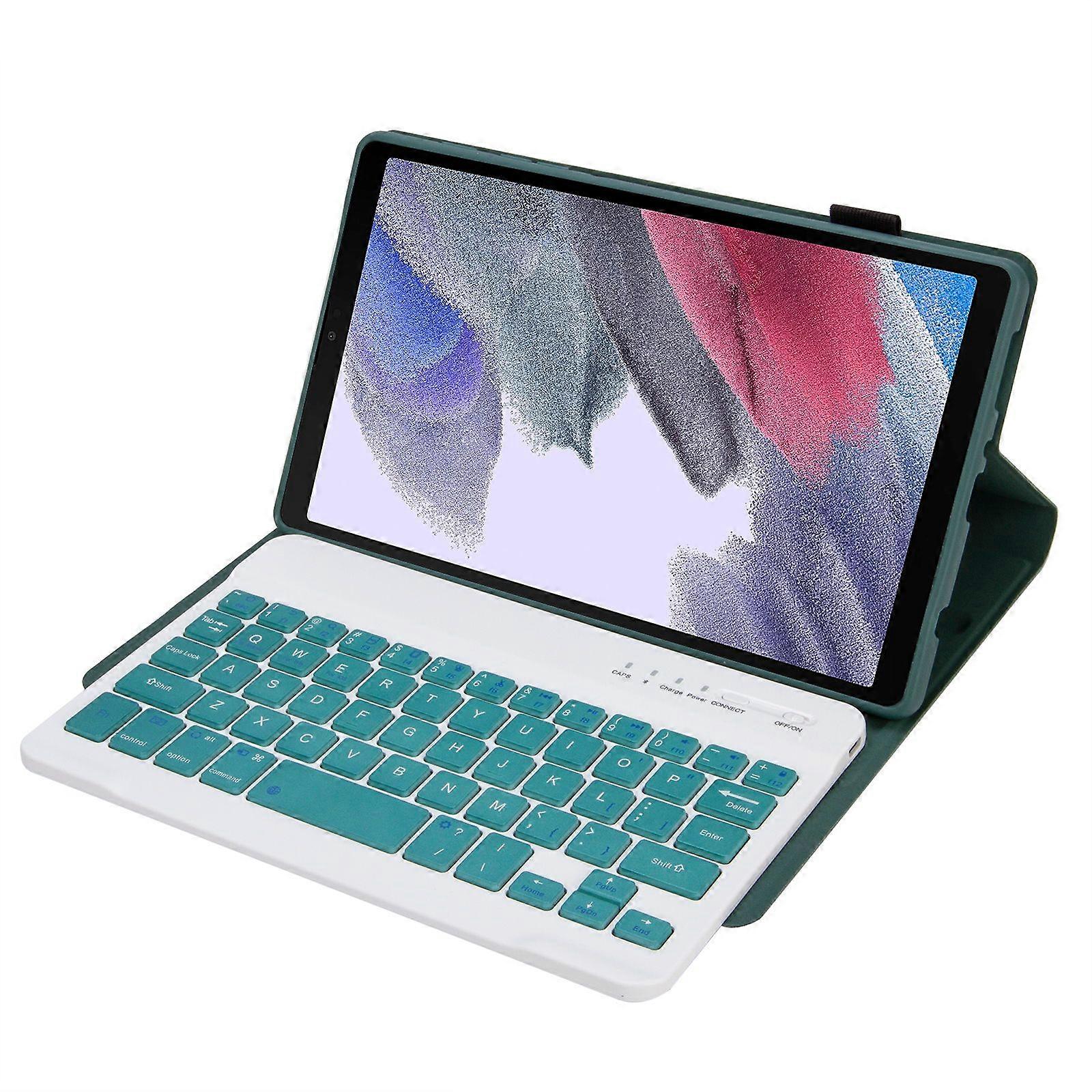 Bluetooth Keyboard For Samsung Galaxy Tab A7 Lite 8.7-inch T220/ T225 with Stand PU Leather Tablet Case
