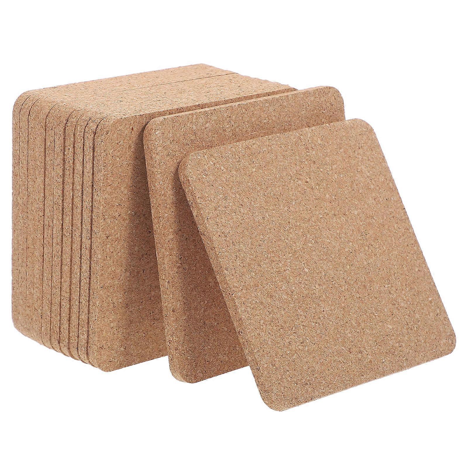 Brown Wooden Coasters for DIY Crafted to Protect Tables from Heat with Ample Coverage 12pcs