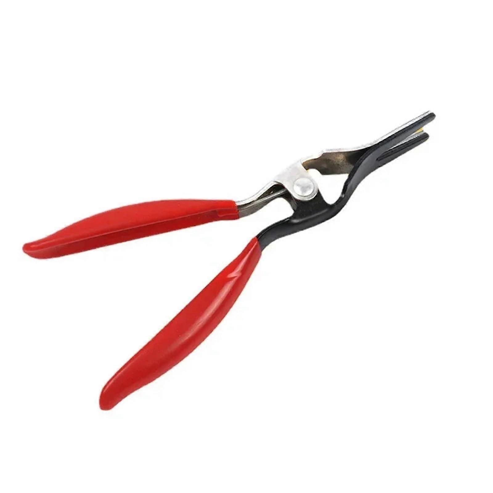 Oil Hose Removal Tool for Automobiles, Separation Pliers for Oil Lines, Red, for Clamp Connections and Fuel Filters