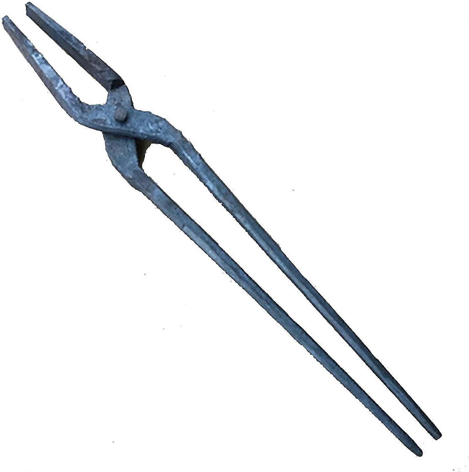 Forge Tongs 330mm Blacksmith Pliers Flat Design for Anvil Use Lightweight 0.35kg Durable Engineering Tool