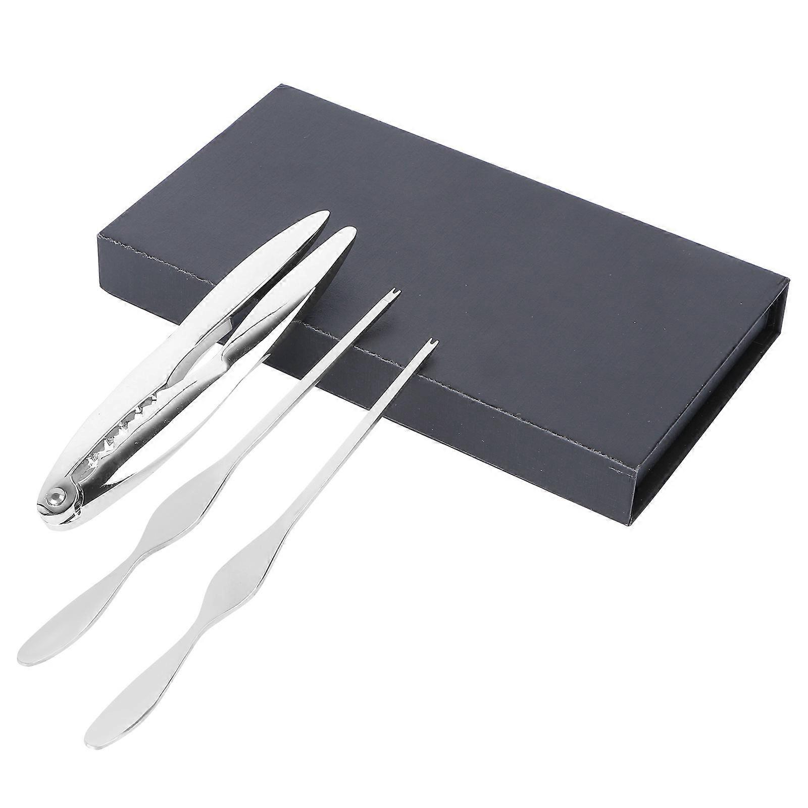 Eat Crab Tools Stainless Steel Seafood Preparation Utensils Nut Cracking Crab Forks Set 1 Set