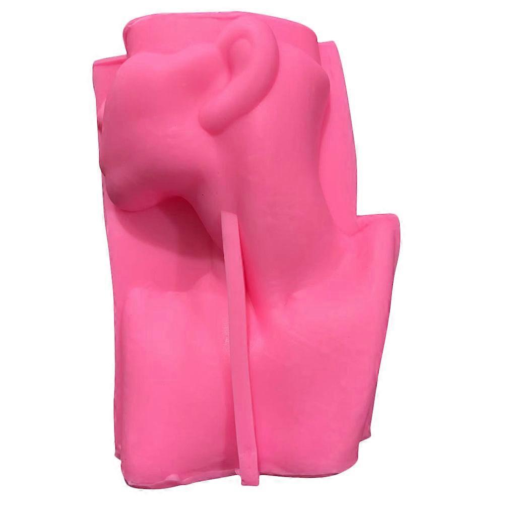 Silicone Vase Mold for DIY Flower Container Casting Smooth Surface Violet Color Easy to Clean