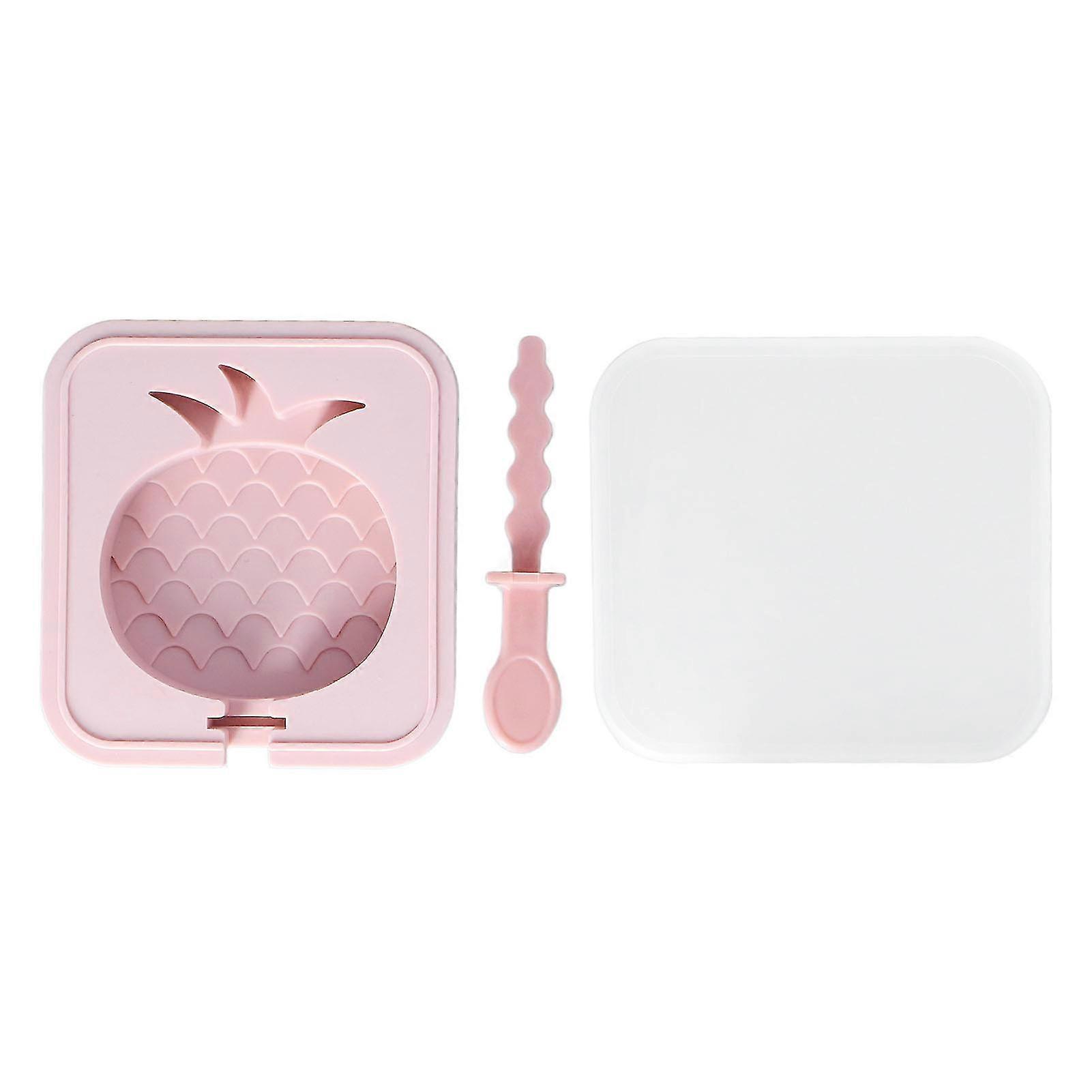 Popsicle Molds Reusable Stackable DIY Silicone Ice Cream Popsicle Cakesickle Molds Kitchen Tools with Lid Stick,Pineapple Shaped 2025