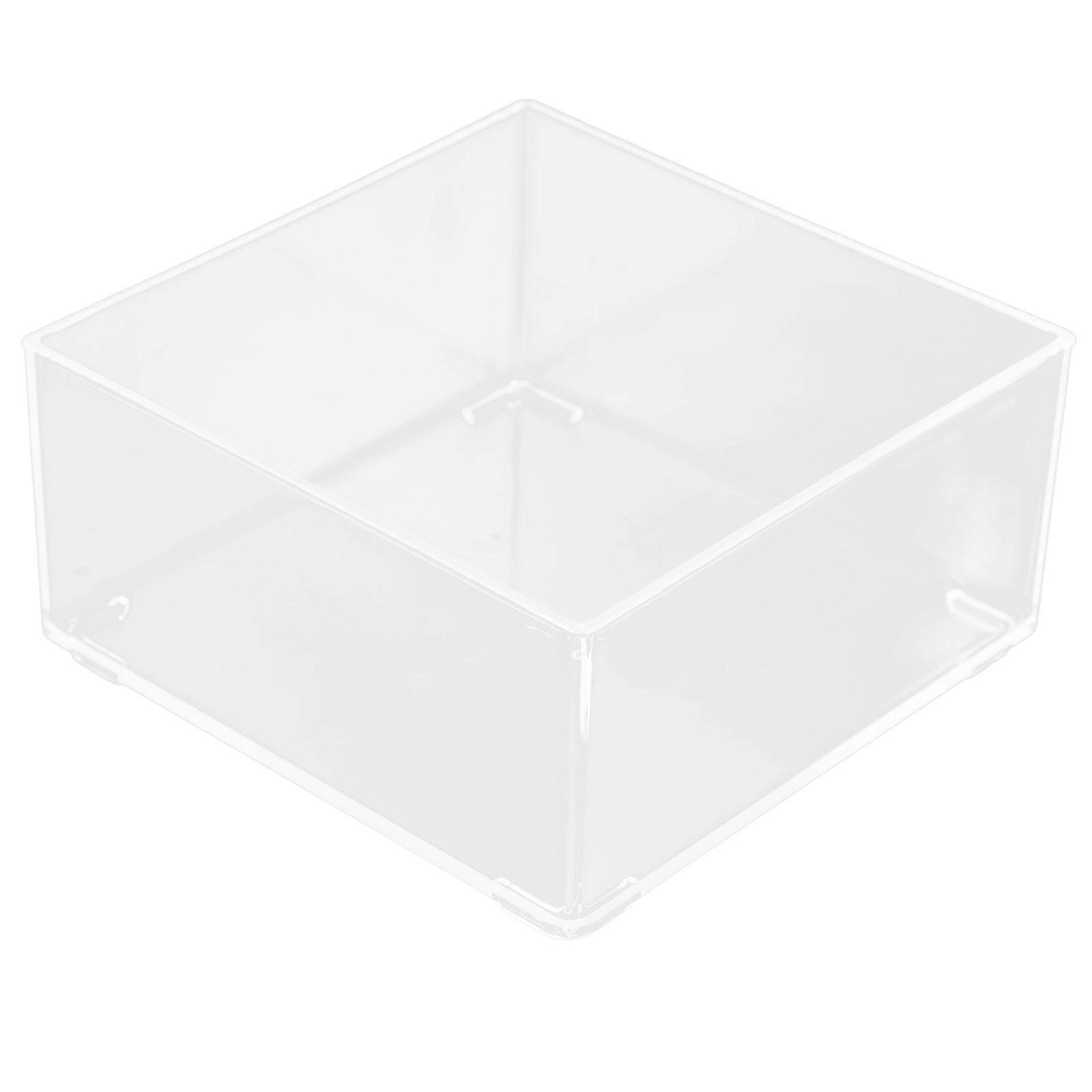 Transparent Acrylic Tea Bag Organizer Box for Home Storage Solutions Portable and Sturdy 4.3"x3.1"x5.9"