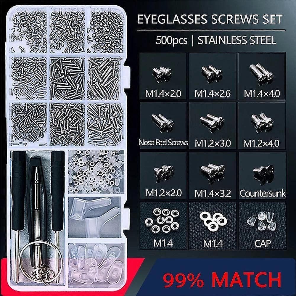 Hand Held Glasses Repair Tools Assorted Screw Nut Hand Tool Sets  Frame Repair