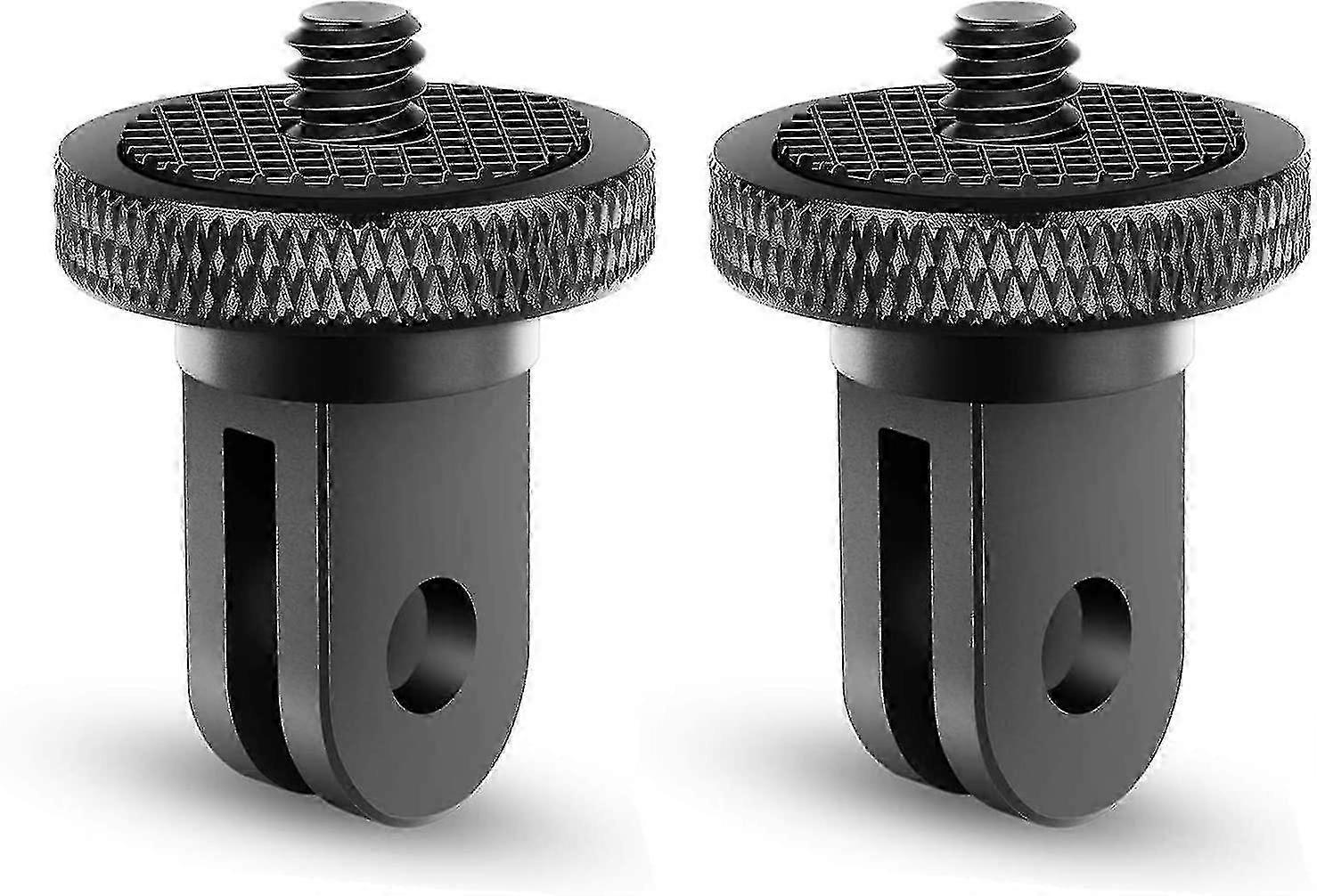 Tripod Adapter Camera Mount Accessory Aluminum Adapter Mounting Cameras To For Gopro Mount And Other Action Cameras (2 Pieces, Black) Edition 0729